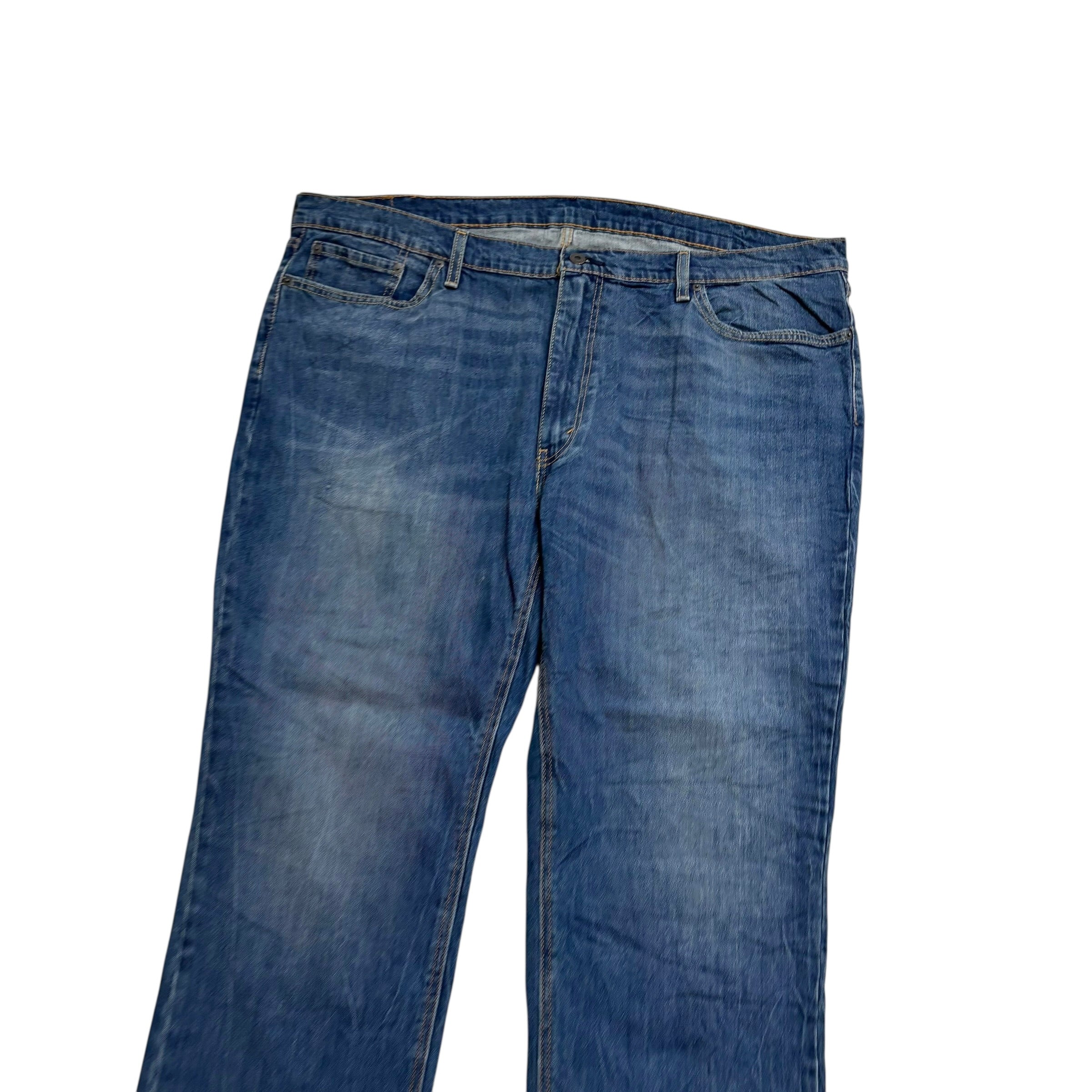 Levis 541 Jeans W48 L32 Mens Mid Blue Athletic Tapered Fit Stretch Denim