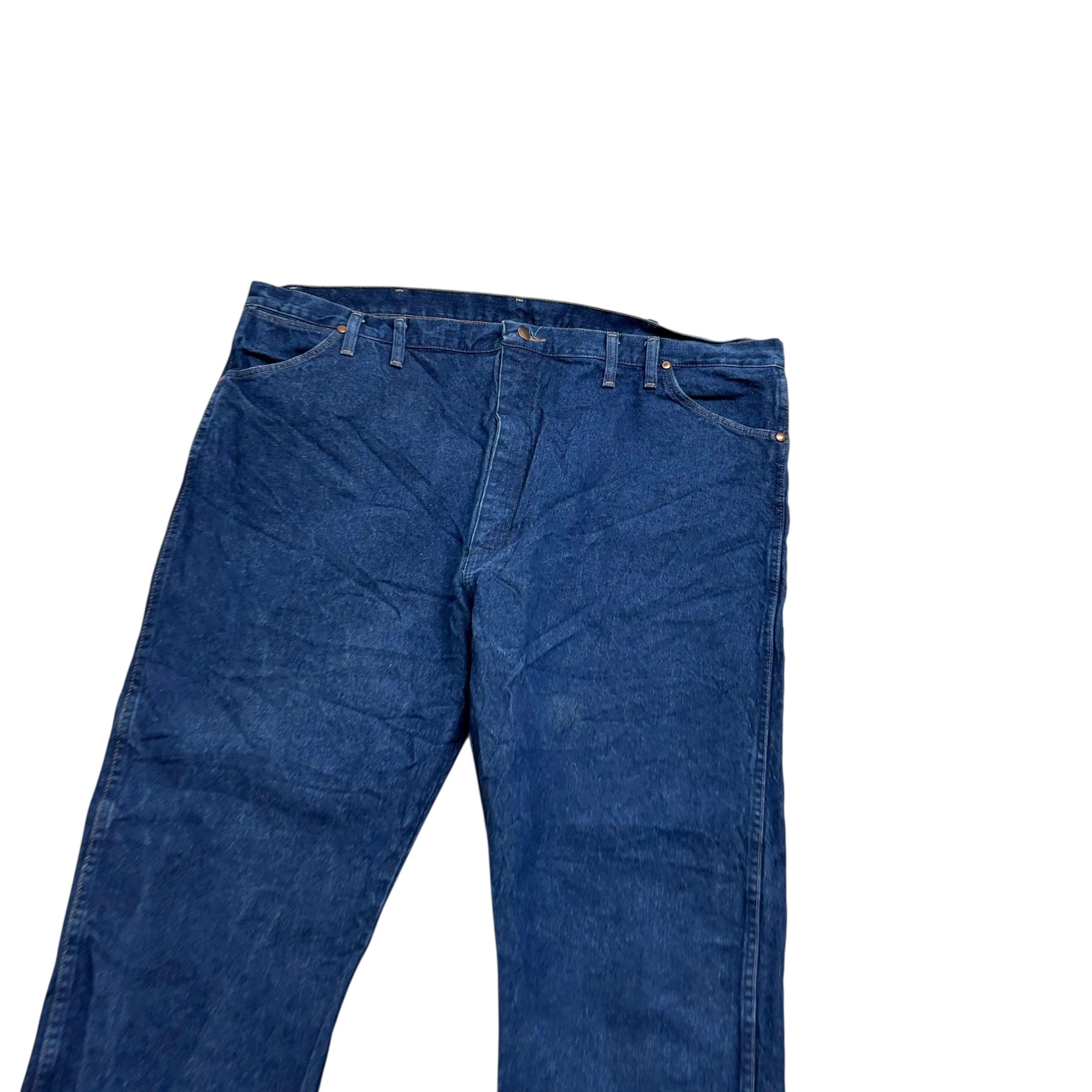 Wrangler Jeans Cowboy Cut W46 L30 Mens Dark Blue 13MWZ Original Fit Denim
