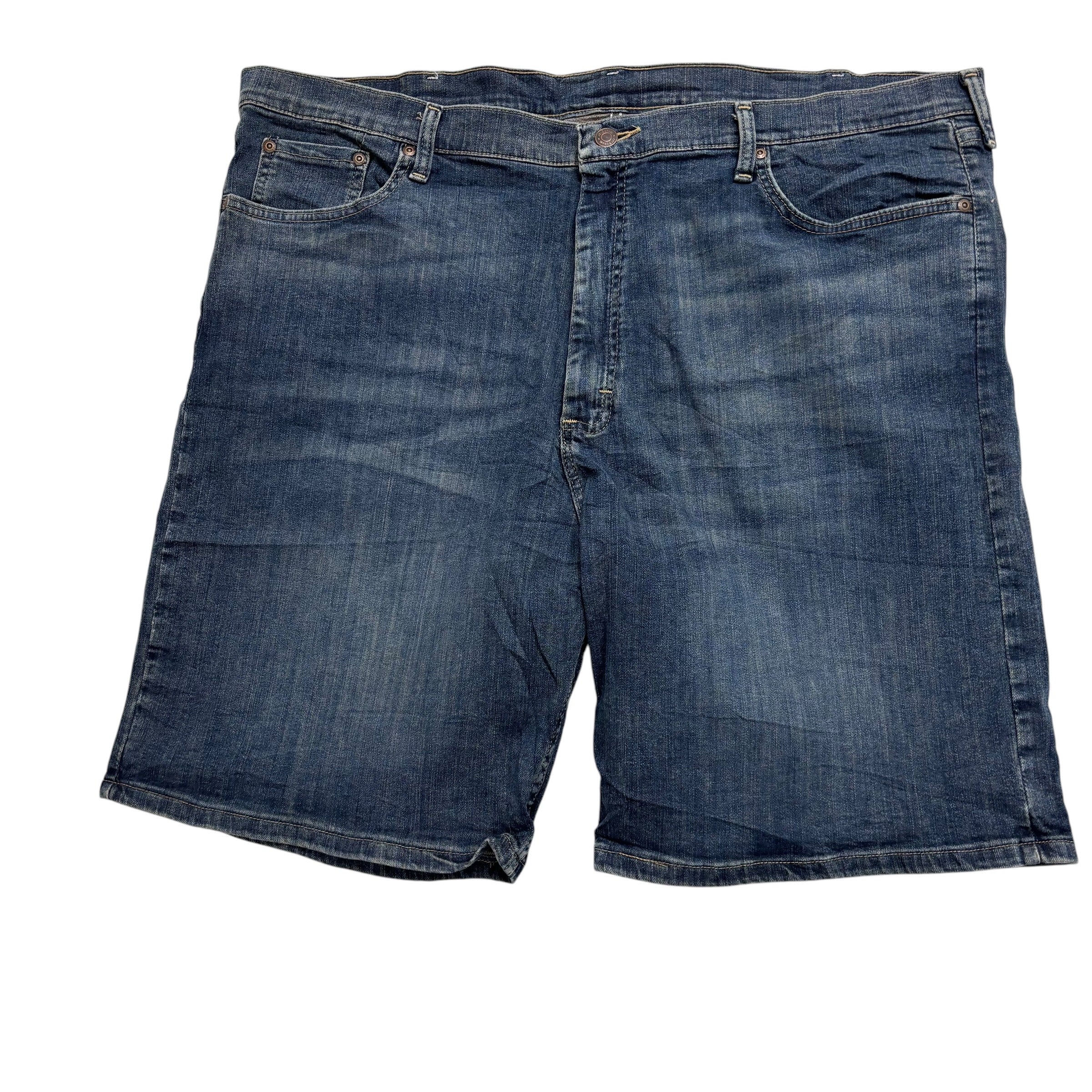 Wrangler Baggy Jorts W42 Mens Denim Shorts Dark Blue Relaxed Fit Stretch (E)
