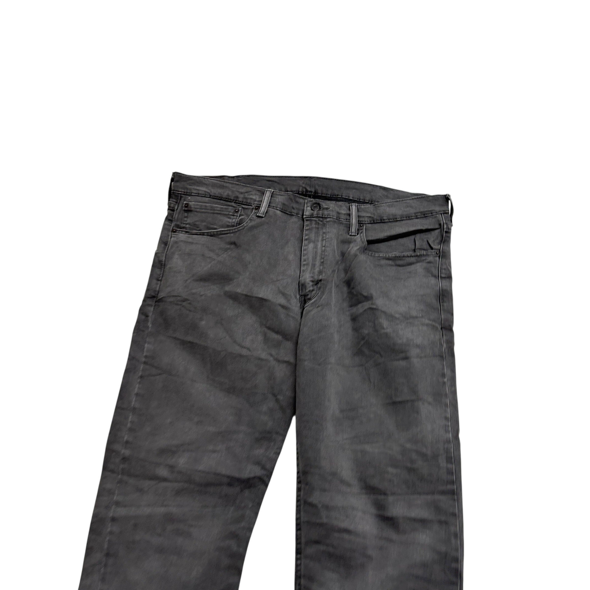 Levis 502 Jeans W40 L32 Mens Grey Regular Tapered Fit Stretch Denim