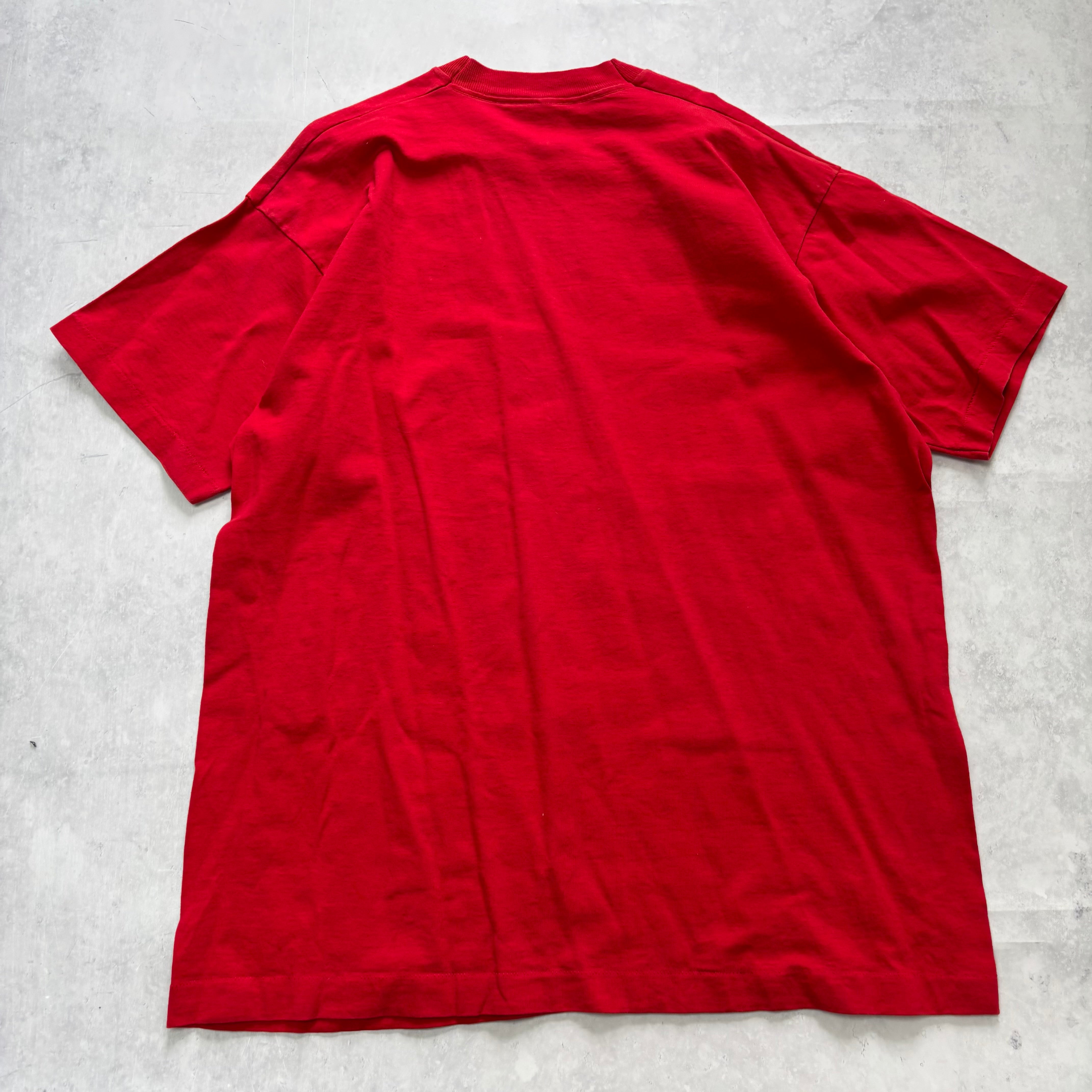 Vintage T Shirt Mens XL Red Single Stitch Graphic Print 90s USA (E)