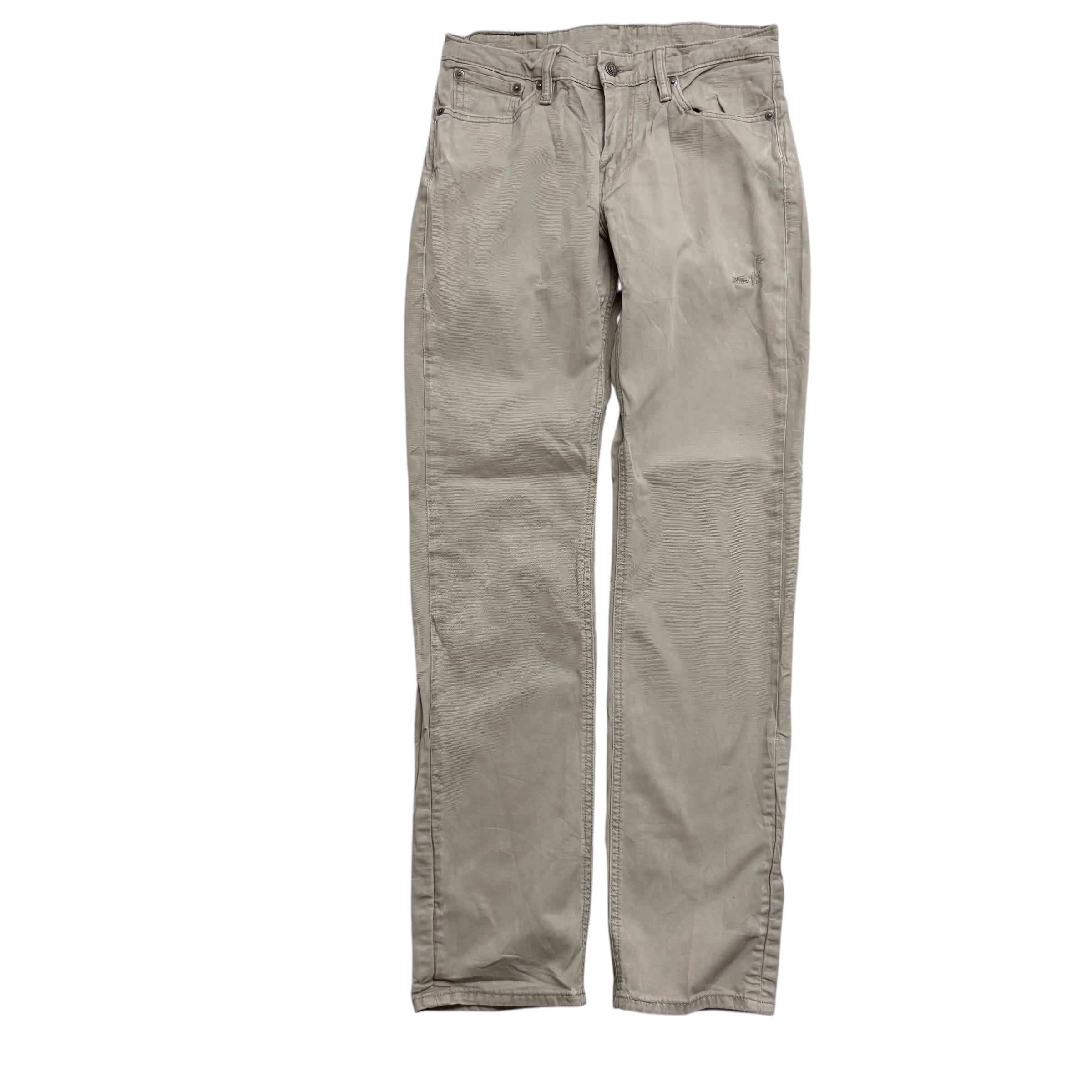 Levis 511 Commuter Trousers W29 L31 Mens Cream Slim Fit Pants (F)