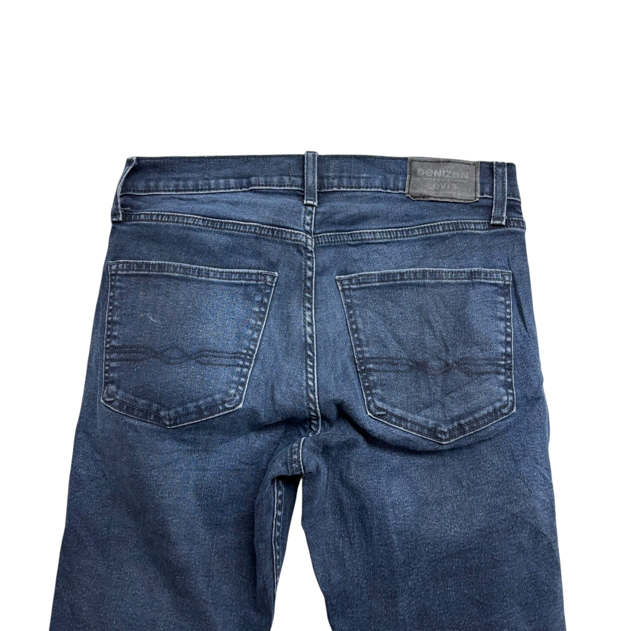 Levis Denizen Jeans W30 L30 Mens Navy Blue Skinny Fit Stretch Denim