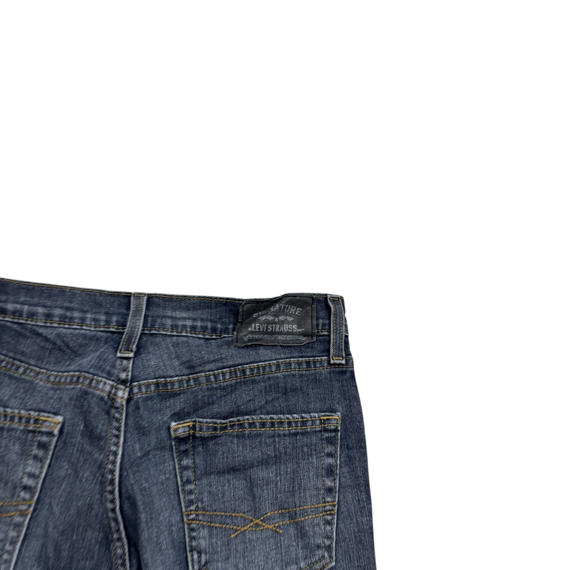 Levis Signature Jeans W29 L32 Mens Dark Blue Skinny Fit Stretch Denim (E)