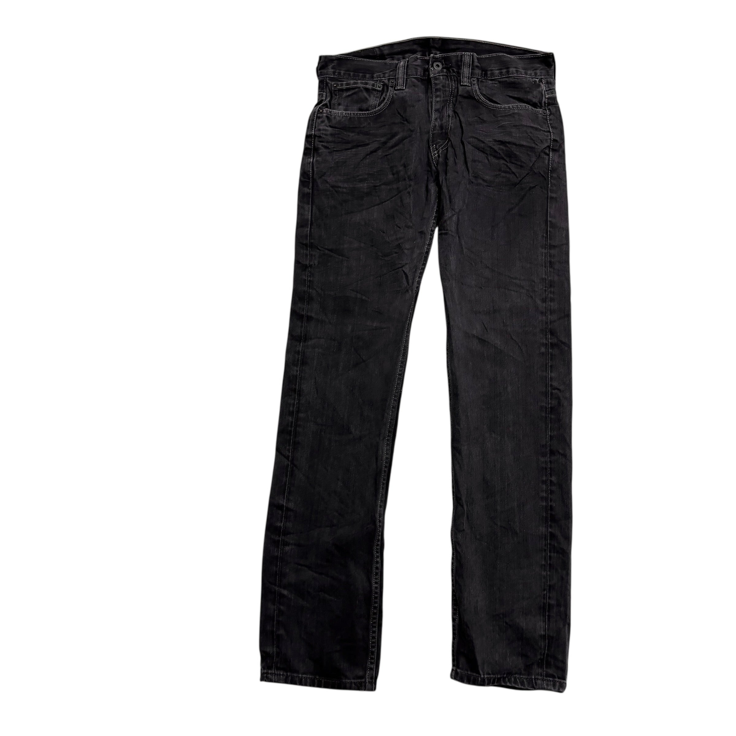 Levis 511 Jeans W33 L33 Mens Black Slim Fit Vintage Denim (E)