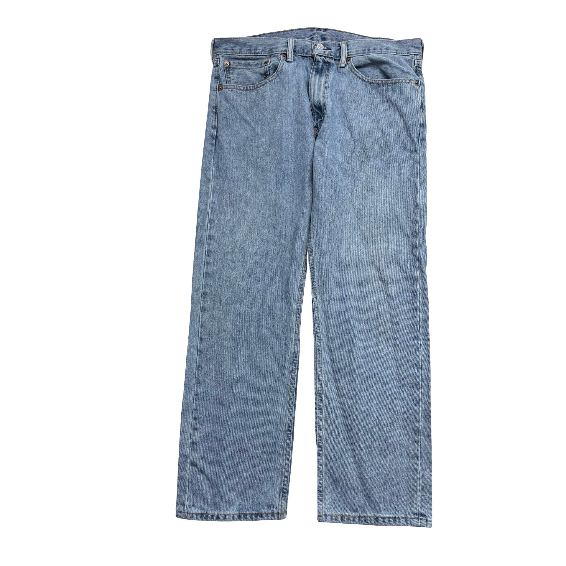 Levis 505 Jeans W36 L29 Mens Light Blue Regular Straight Fit Denim