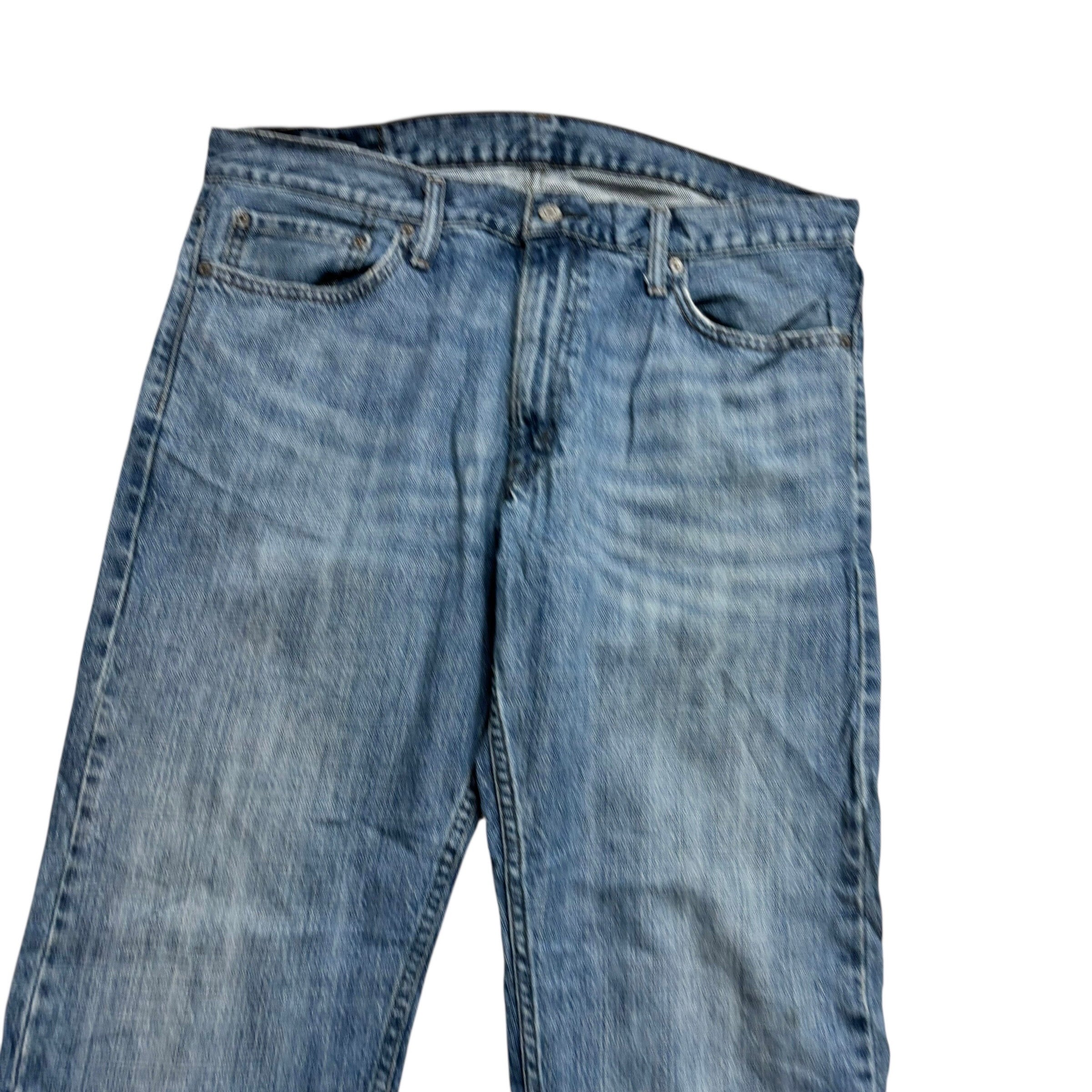 Levis 514 Jeans W36 L32 Mens Mid Blue Relaxed Straight Fit Denim
