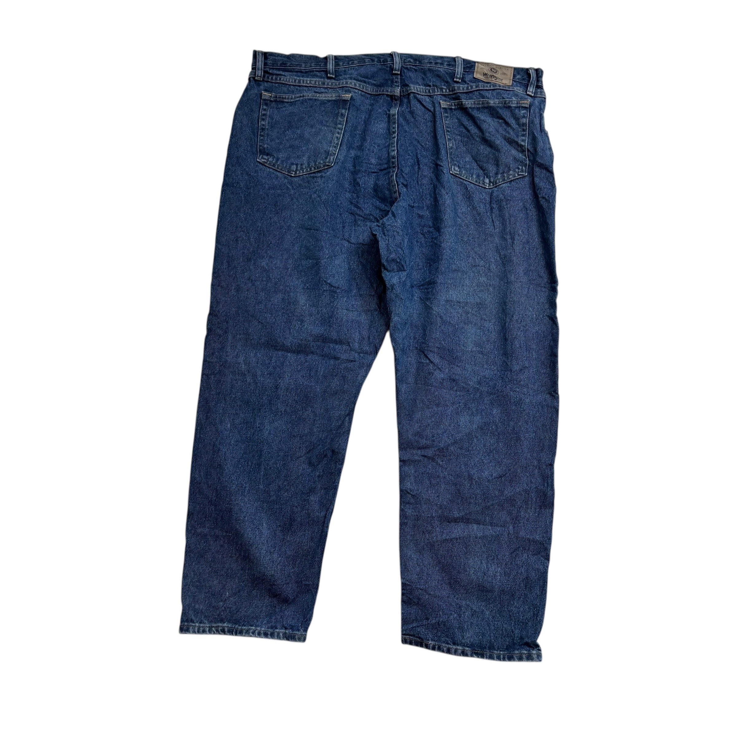 Wrangler Jeans W44 L30 Mens Mid Blue Baggy Relaxed Straight Fit Denim (E)
