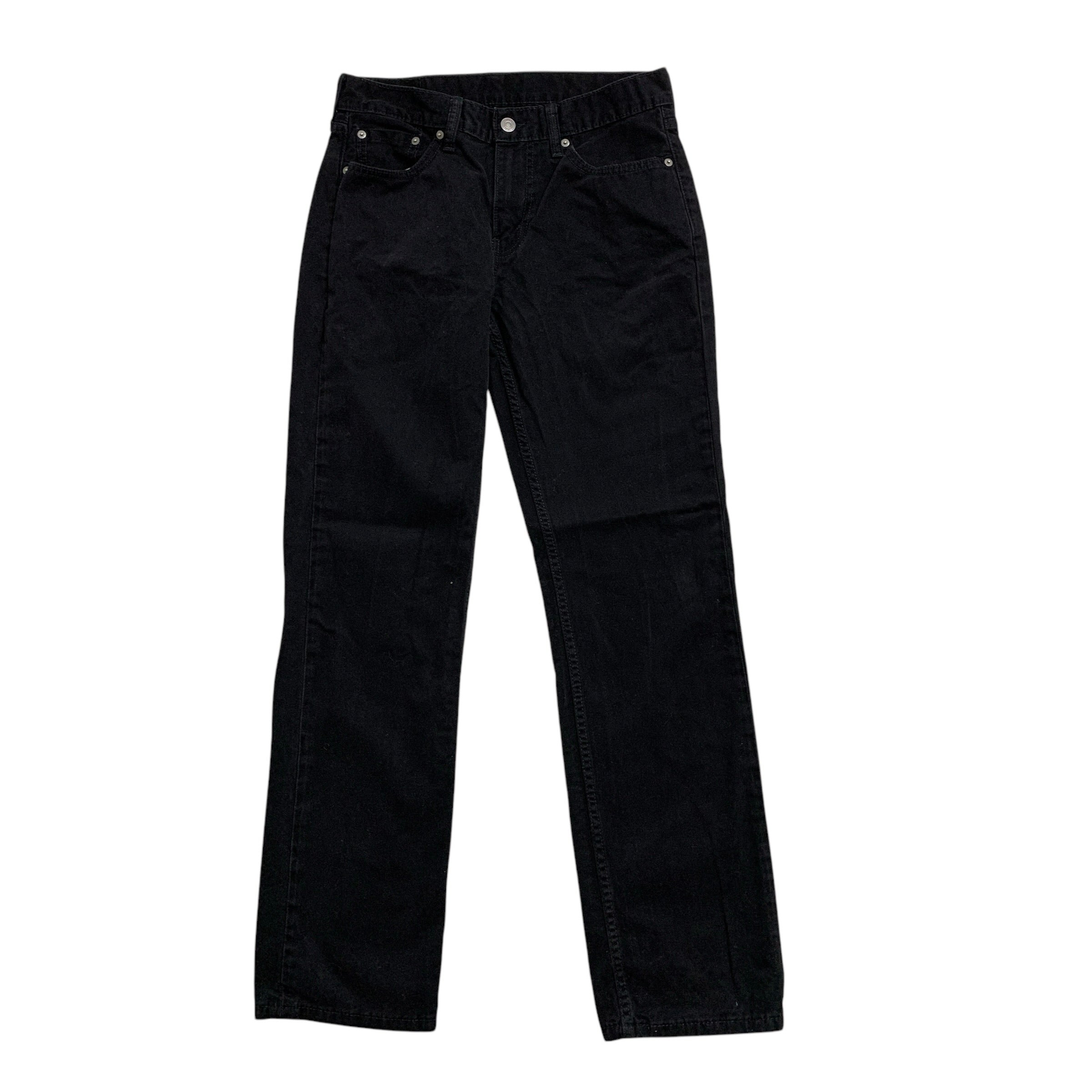 Levis 514 Trousers W30 L32 Mens Black Regular Straight Fit Cotton Pants