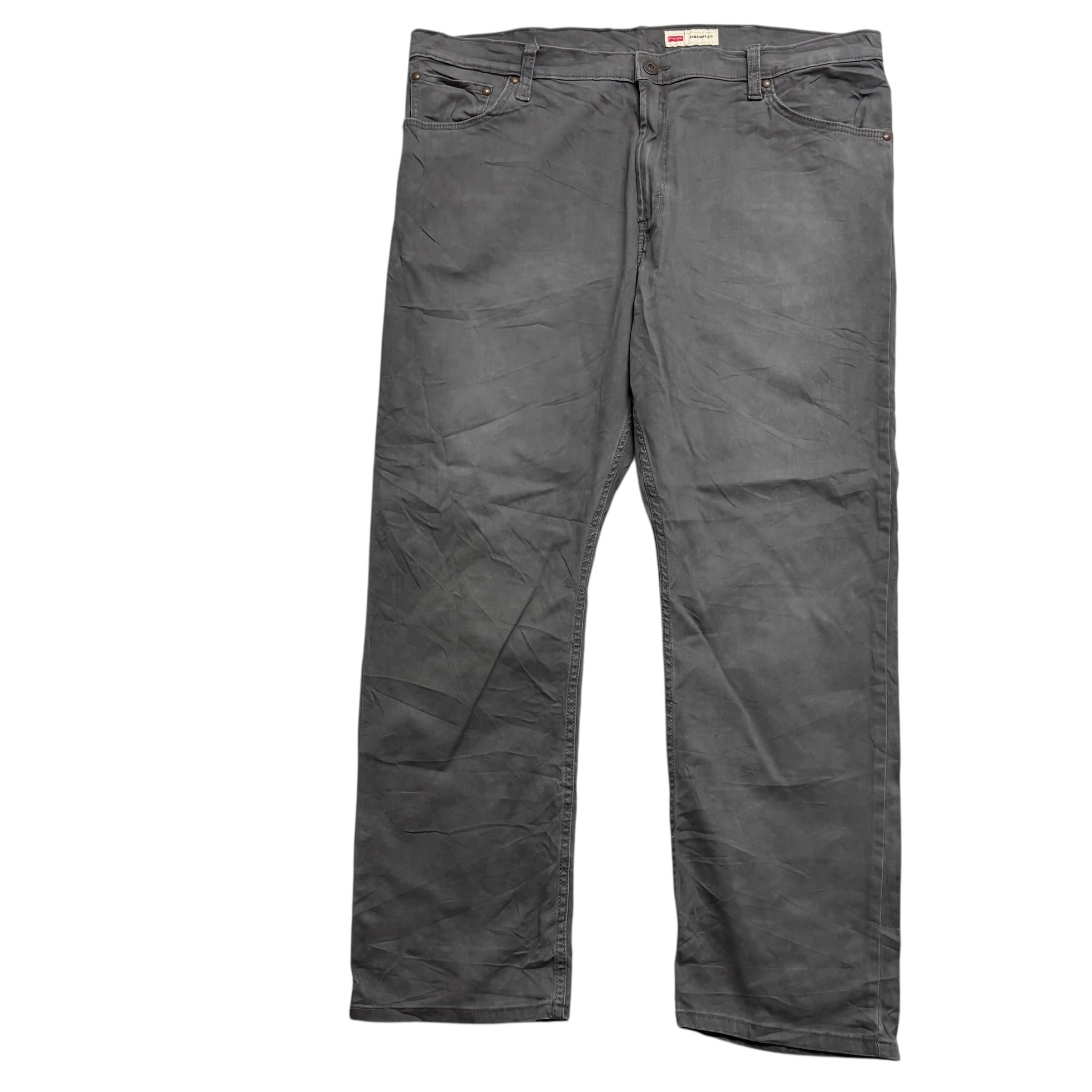 Wrangler Trousers W40 L30 Mens Grey Regular Straight Fit Stretch Pants (E)