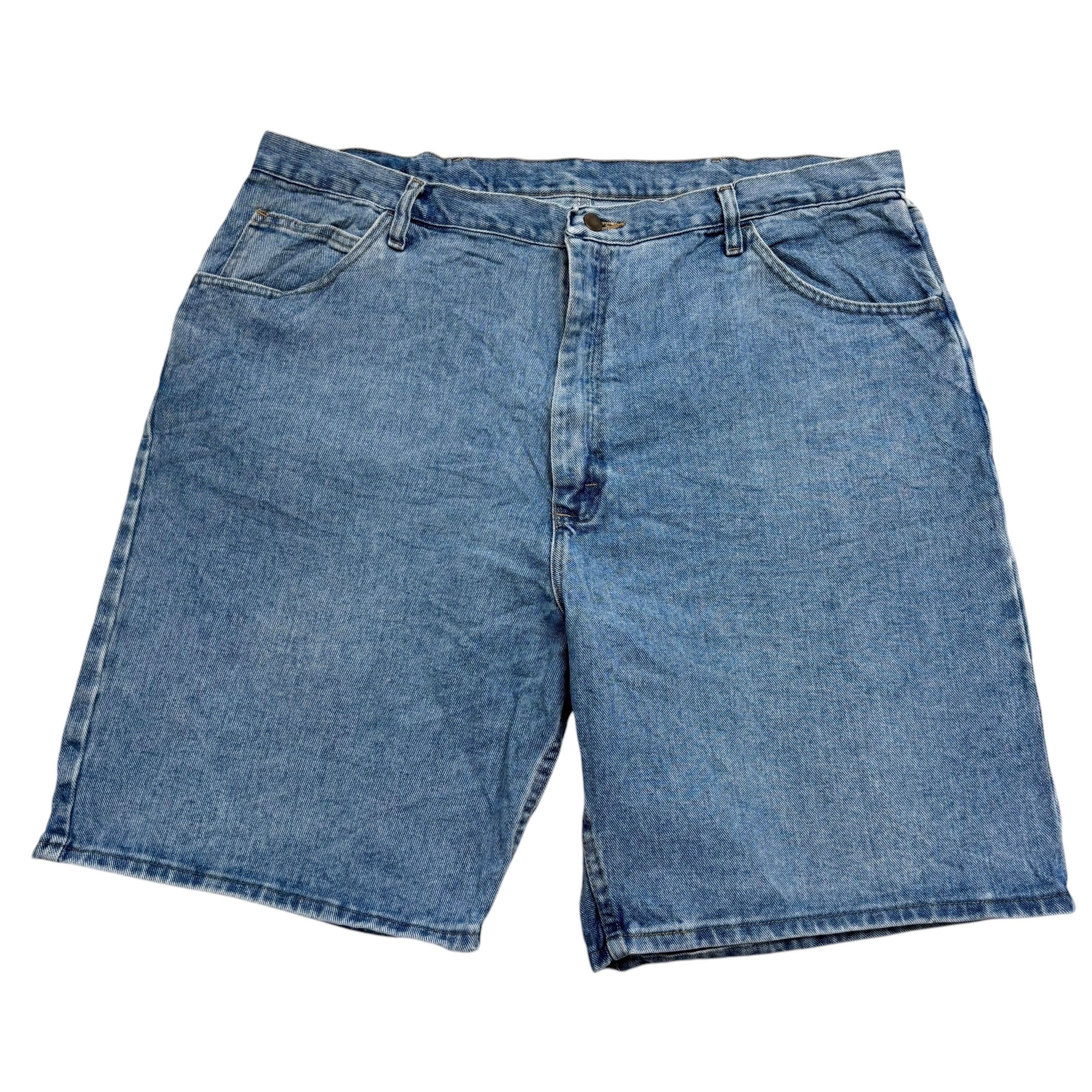 Wrangler Baggy Jorts W42 Mens Denim Shorts Light Blue Relaxed Fit (E)
