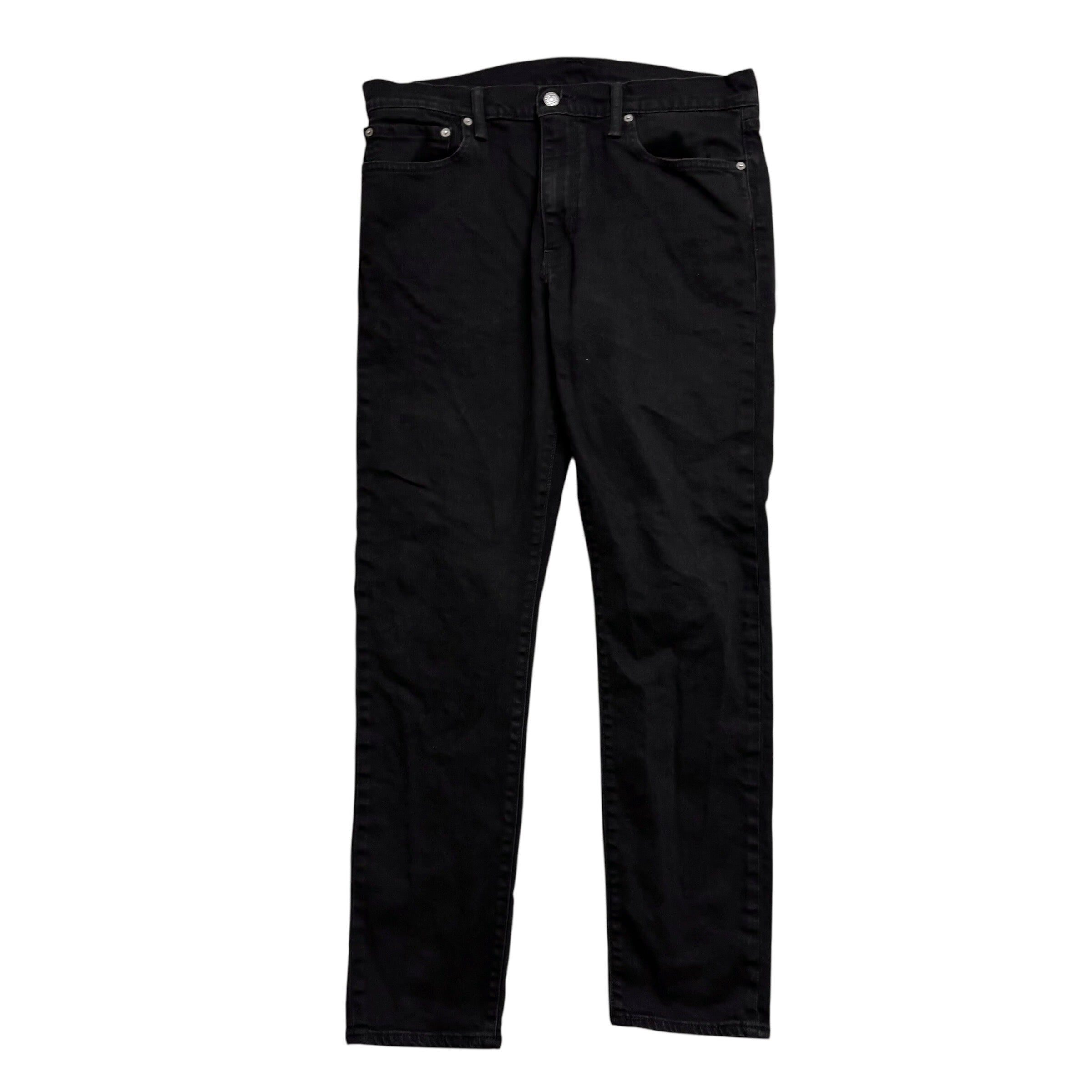 Levis 512 Jeans W36 L32 Mens Black Slim Tapered Fit Stretch Denim (E)