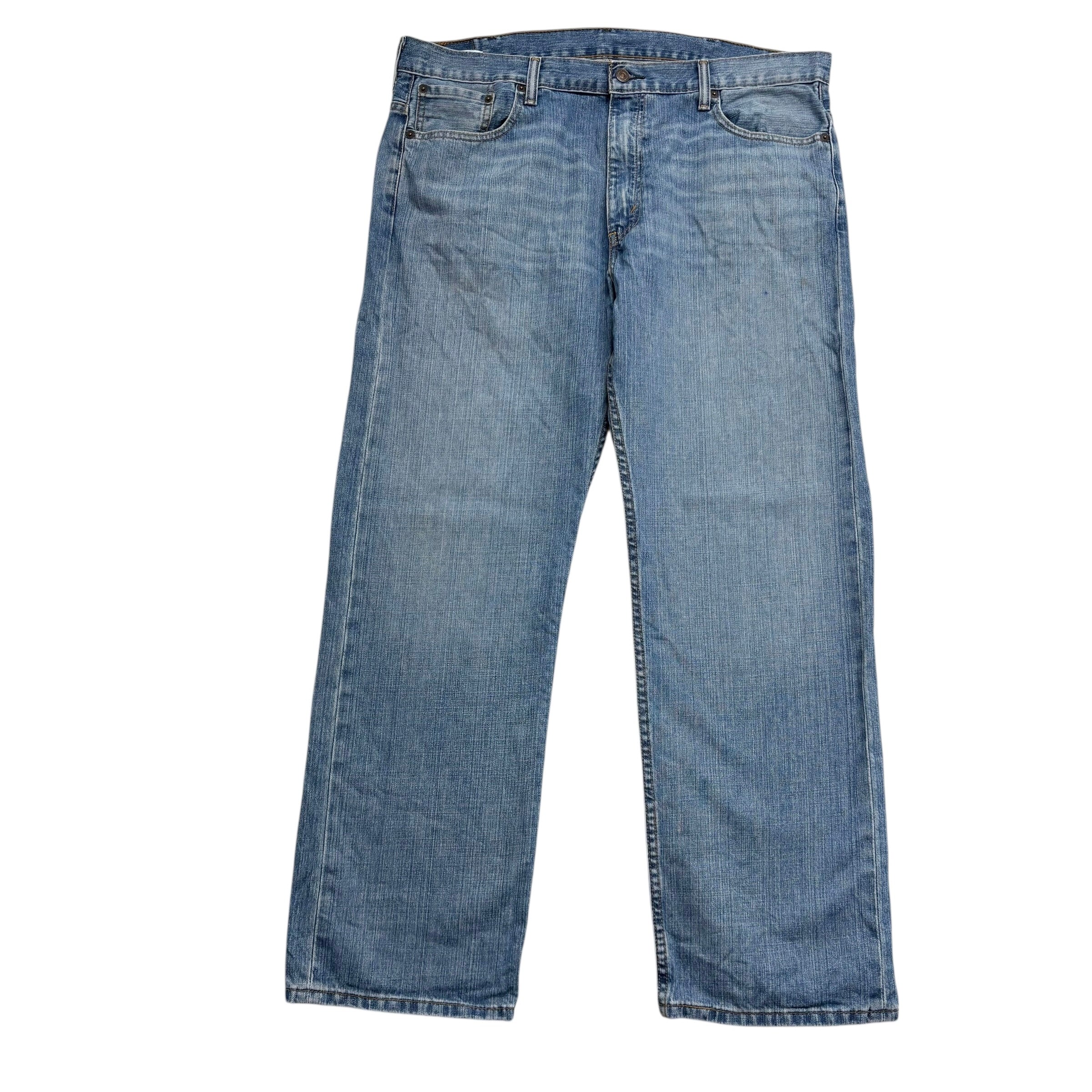 Levis 569 Jeans W38 L32 Mens Mid Blue Relaxed Baggy Straight Fit Denim