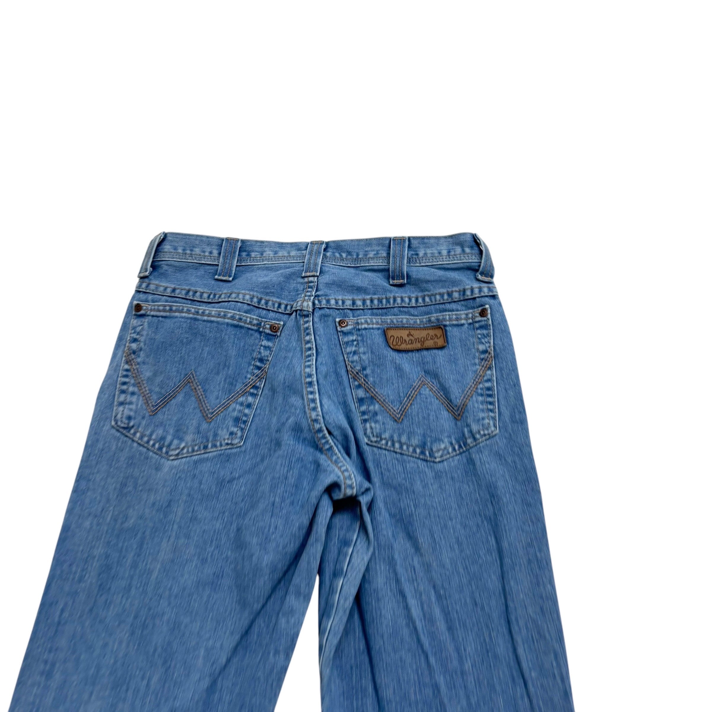 Wrangler Texas Jeans W30 L34 Mens Light Blue Regular Straight Fit Denim (F)