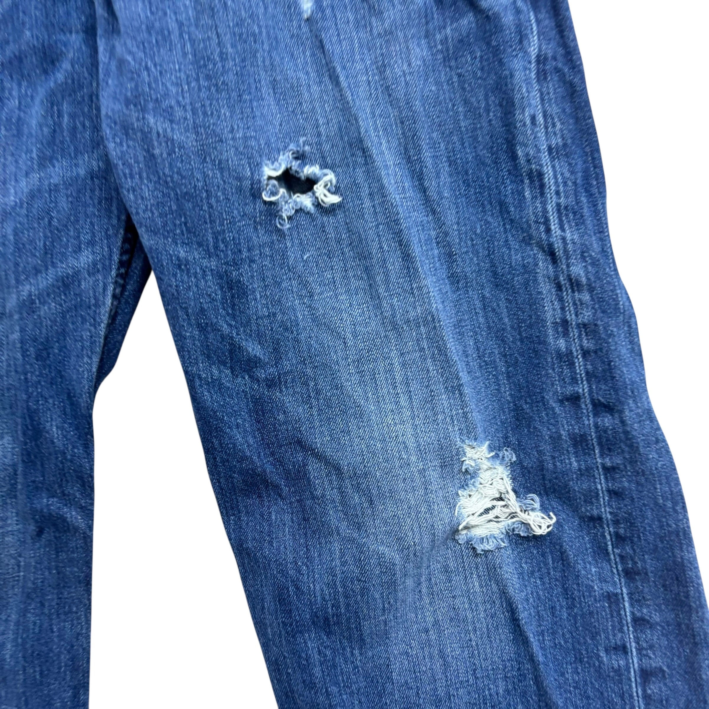 Levis 569 Jeans W36 L31 Mens Navy Blue Baggy Relaxed Straight Fit Denim (F)