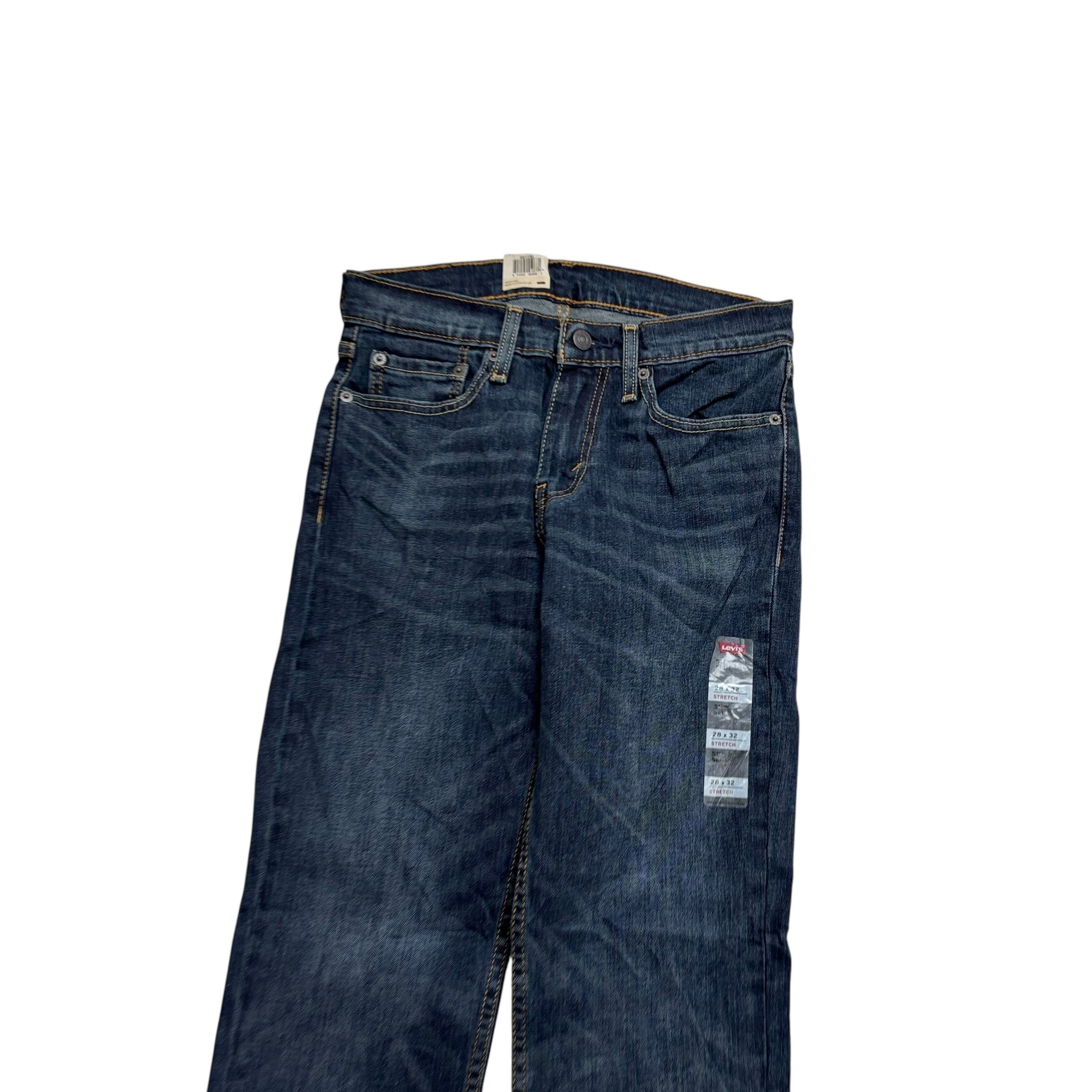 Levis 511 Jeans W28 L32 Mens Dark Blue Slim Fit Stretch Denim (E)