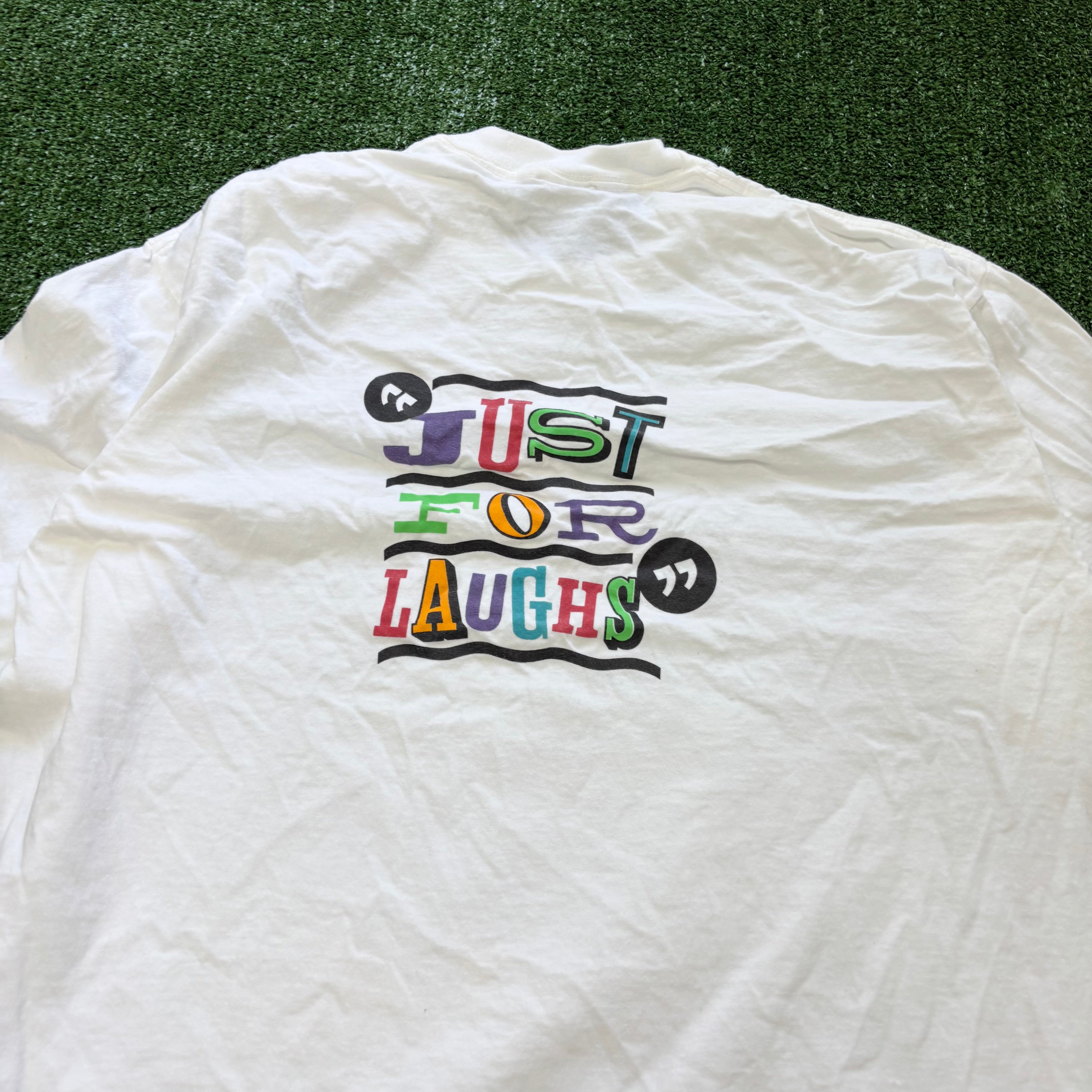 Vintage T Shirt Mens XL White Single Stitch Graphic Print 90s USA (E)