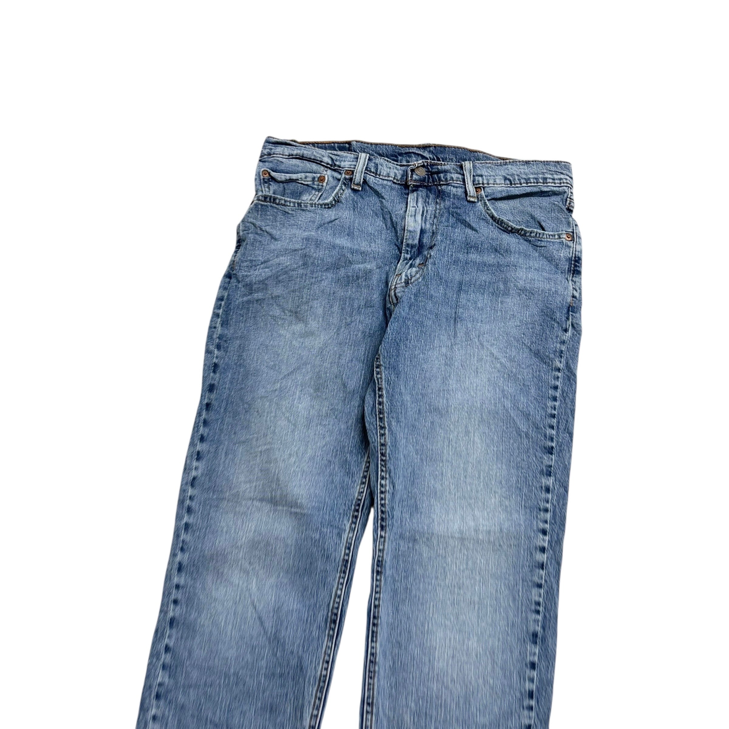 Levis 541 Jeans W32 L32 Mens Light Blue Athletic Tapered Fit Stretch Denim (E)