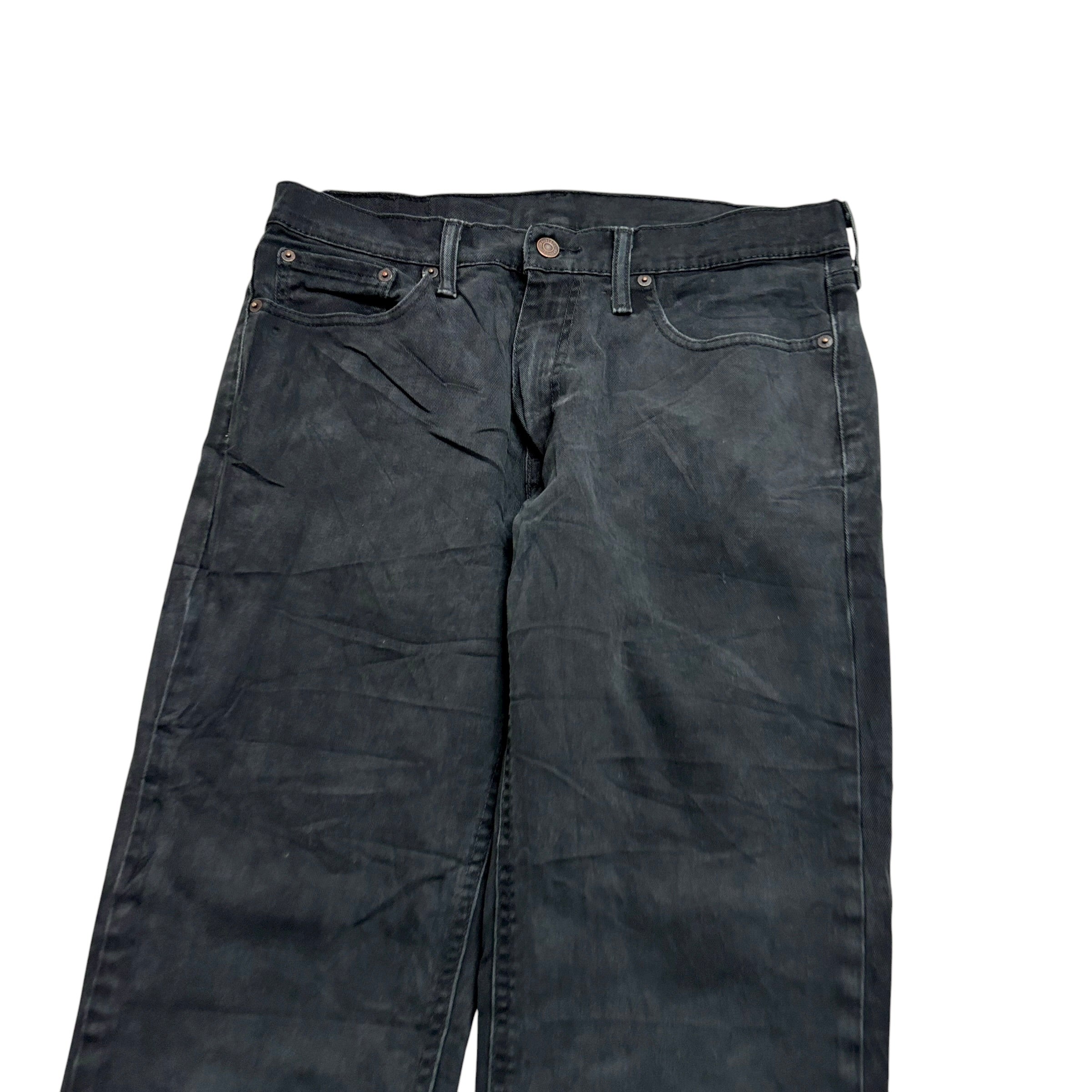 Levis 541 Jeans W32 L33 Mens Black Athletic Tapered Fit Stretch Denim (F)