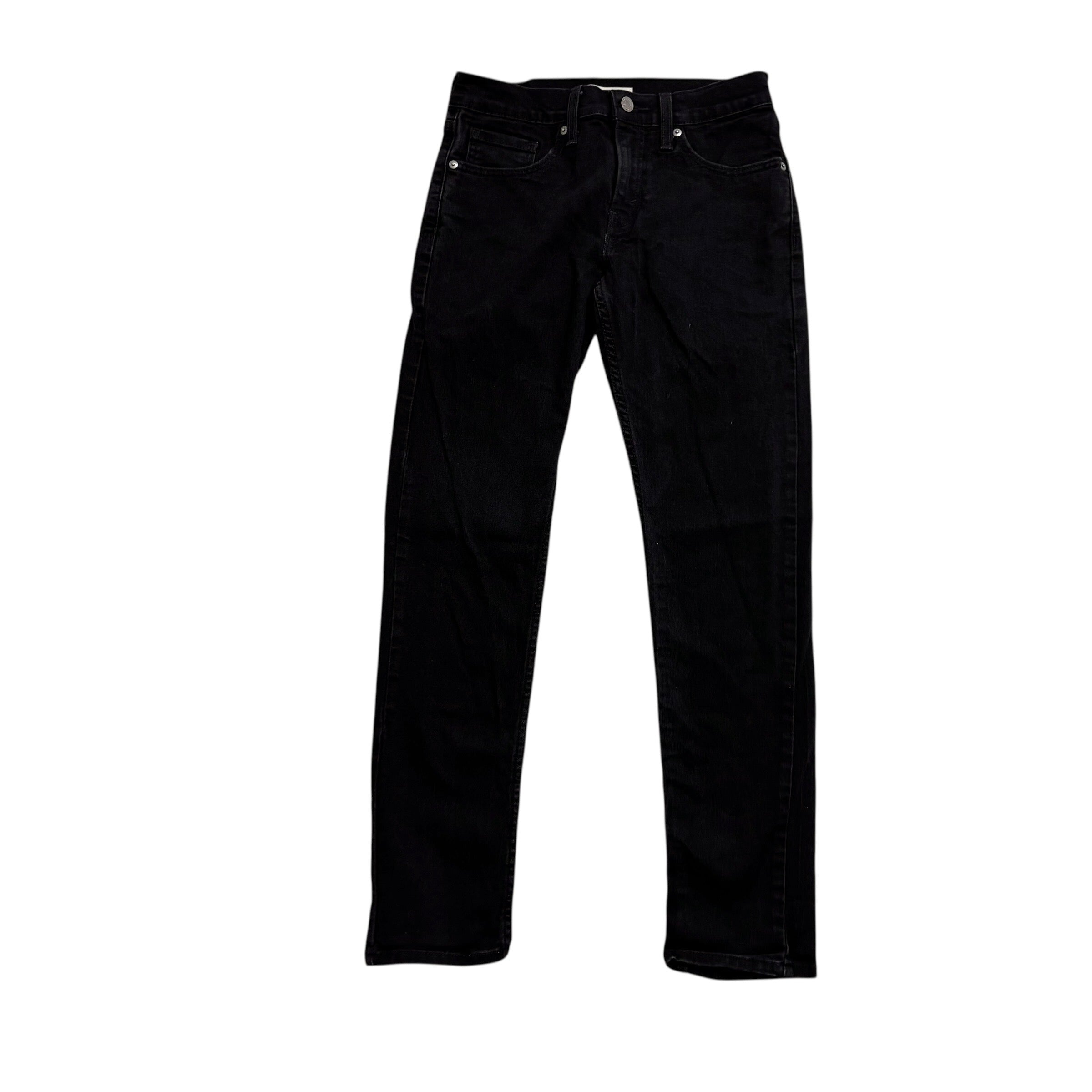 Levis Signature Jeans W28 L30 Mens Black Slim Fit Stretch Denim (E)