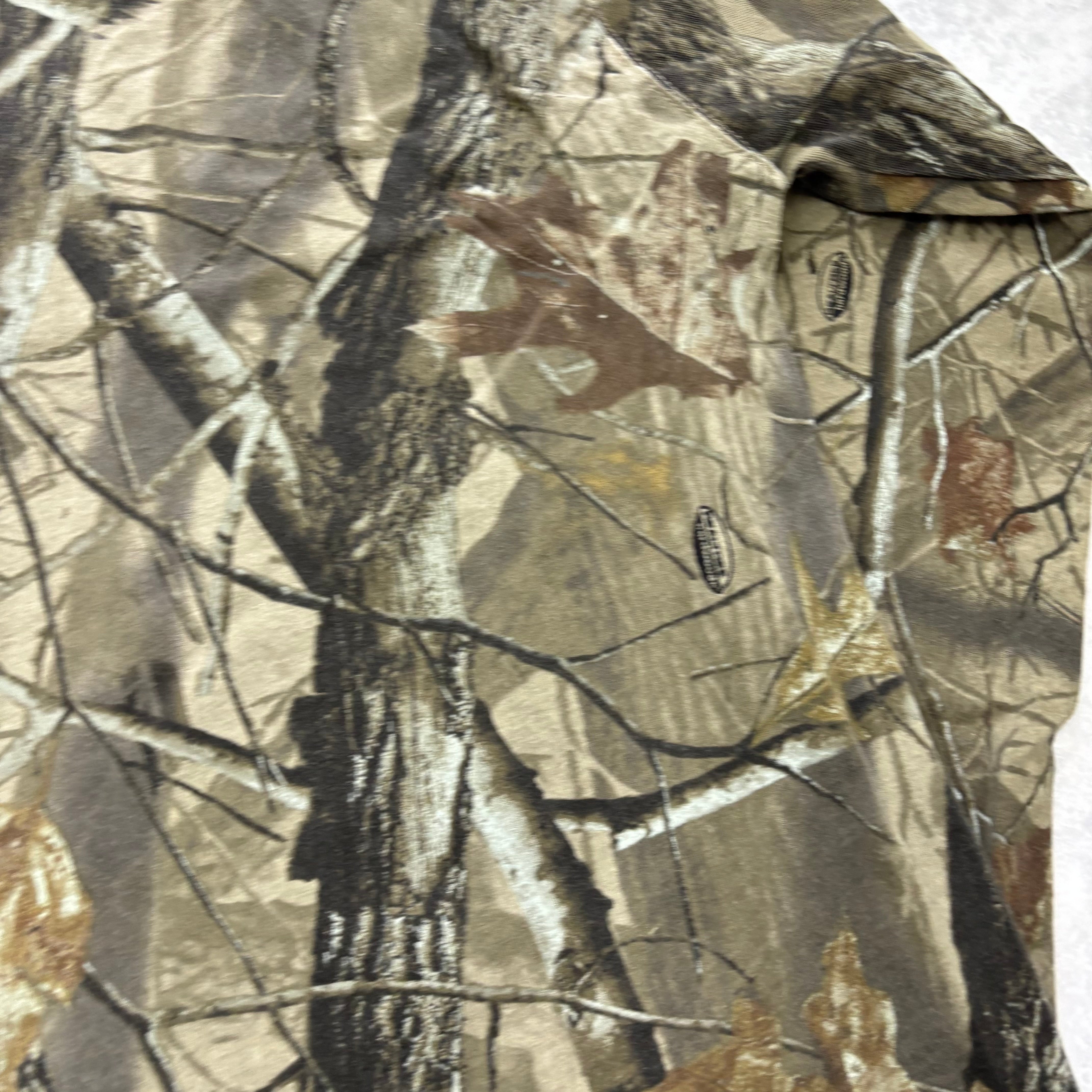 RealTree T Shirt Mens Medium Camo Y2K Hunting Long Sleeve (E)