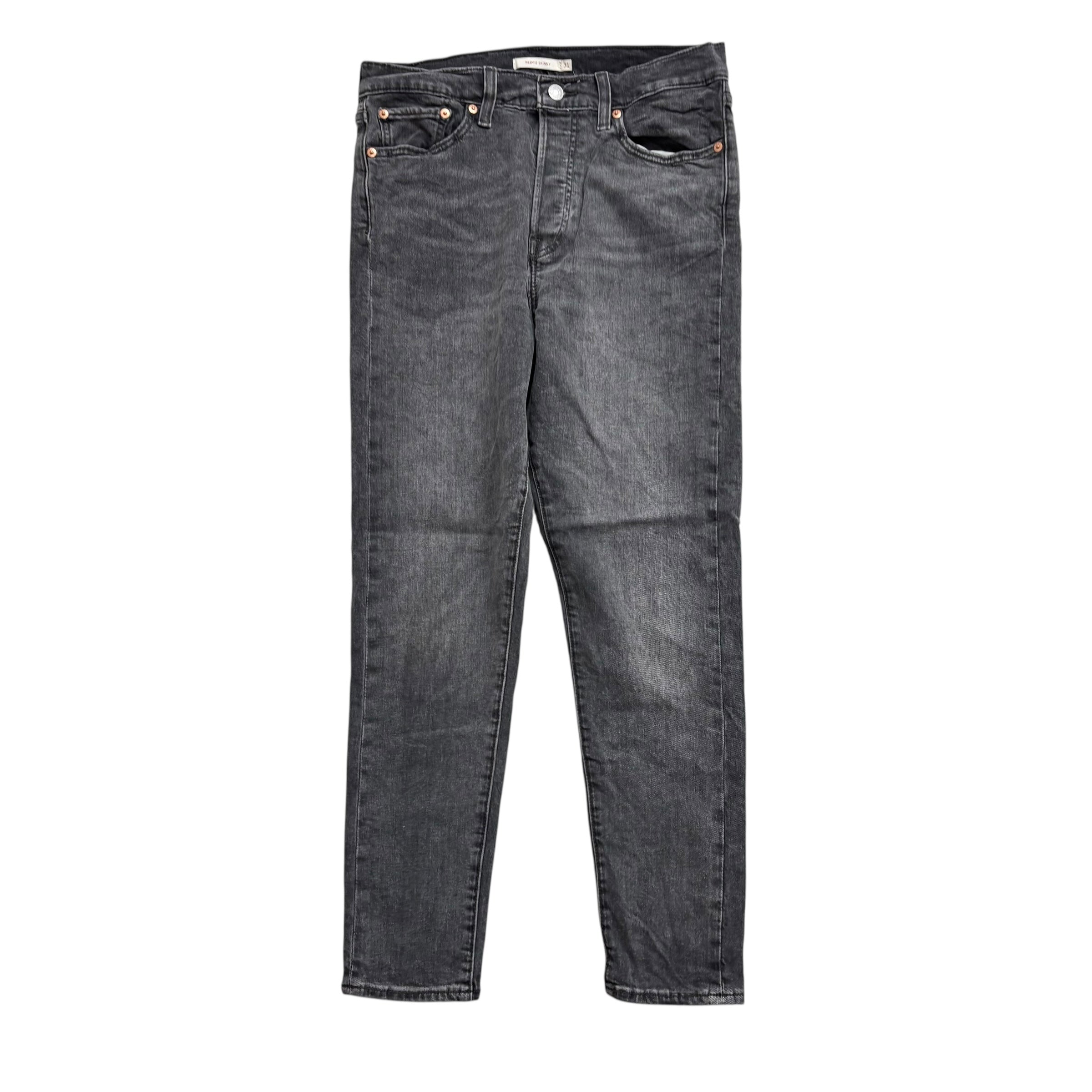 Levis Wedgie Jeans W31 Womens Wedgie Skinny Fit Grey Stretch Denim (E)