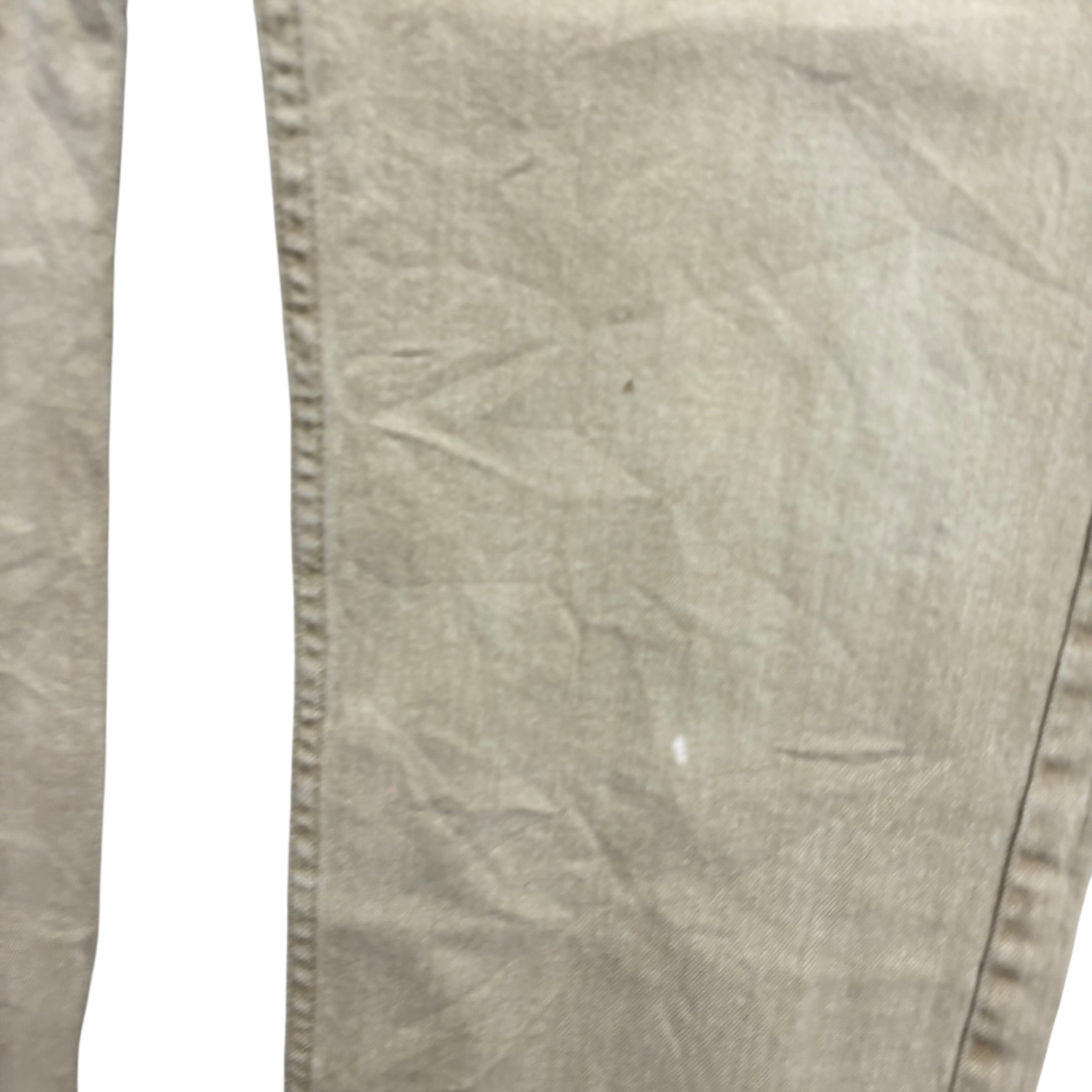 Wrangler Jeans W34 L29 Mens Cream Regular Straight Fit Stretch Denim