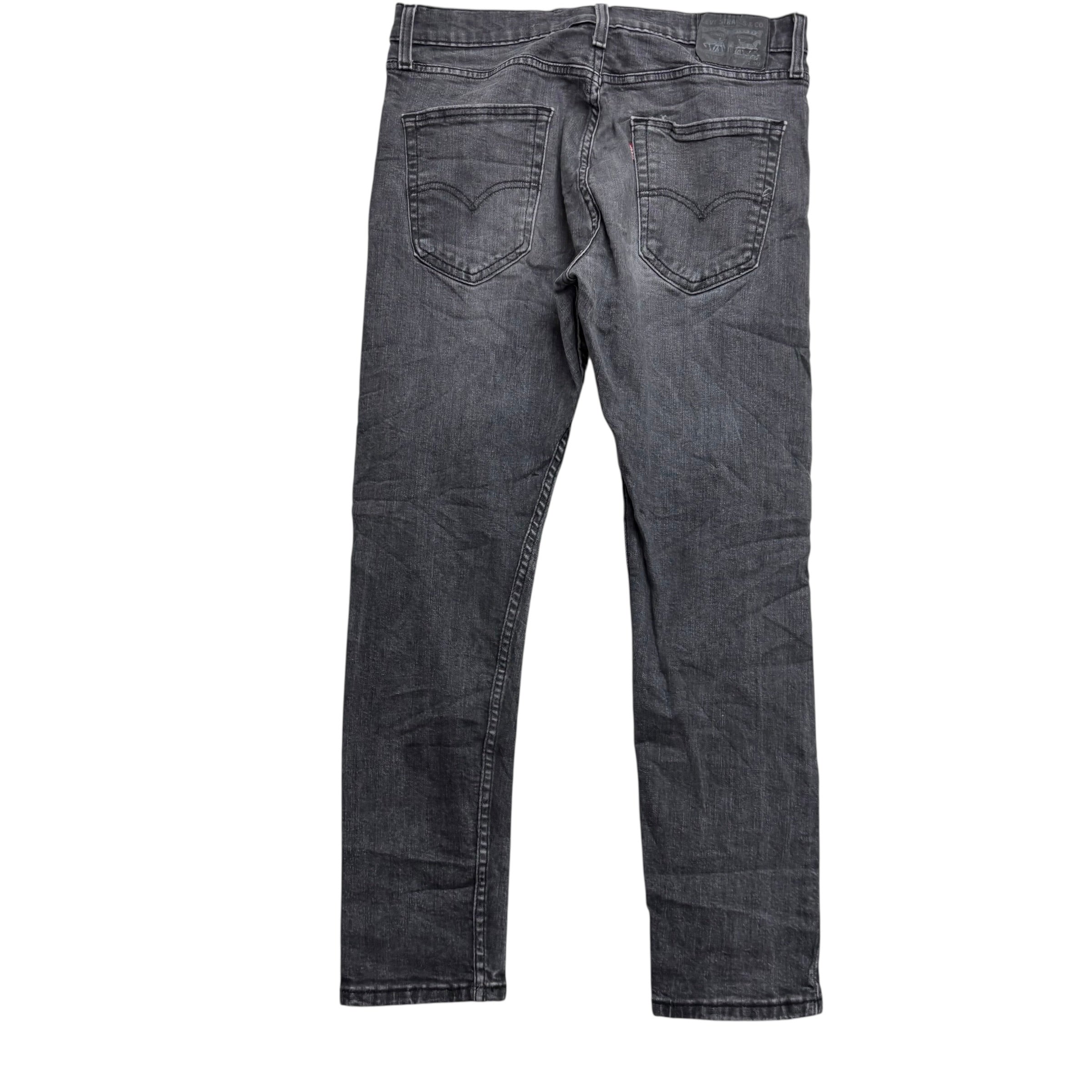 Levis 512 Jeans W33 L29 Mens Grey Slim Tapered Fit Stretch Denim