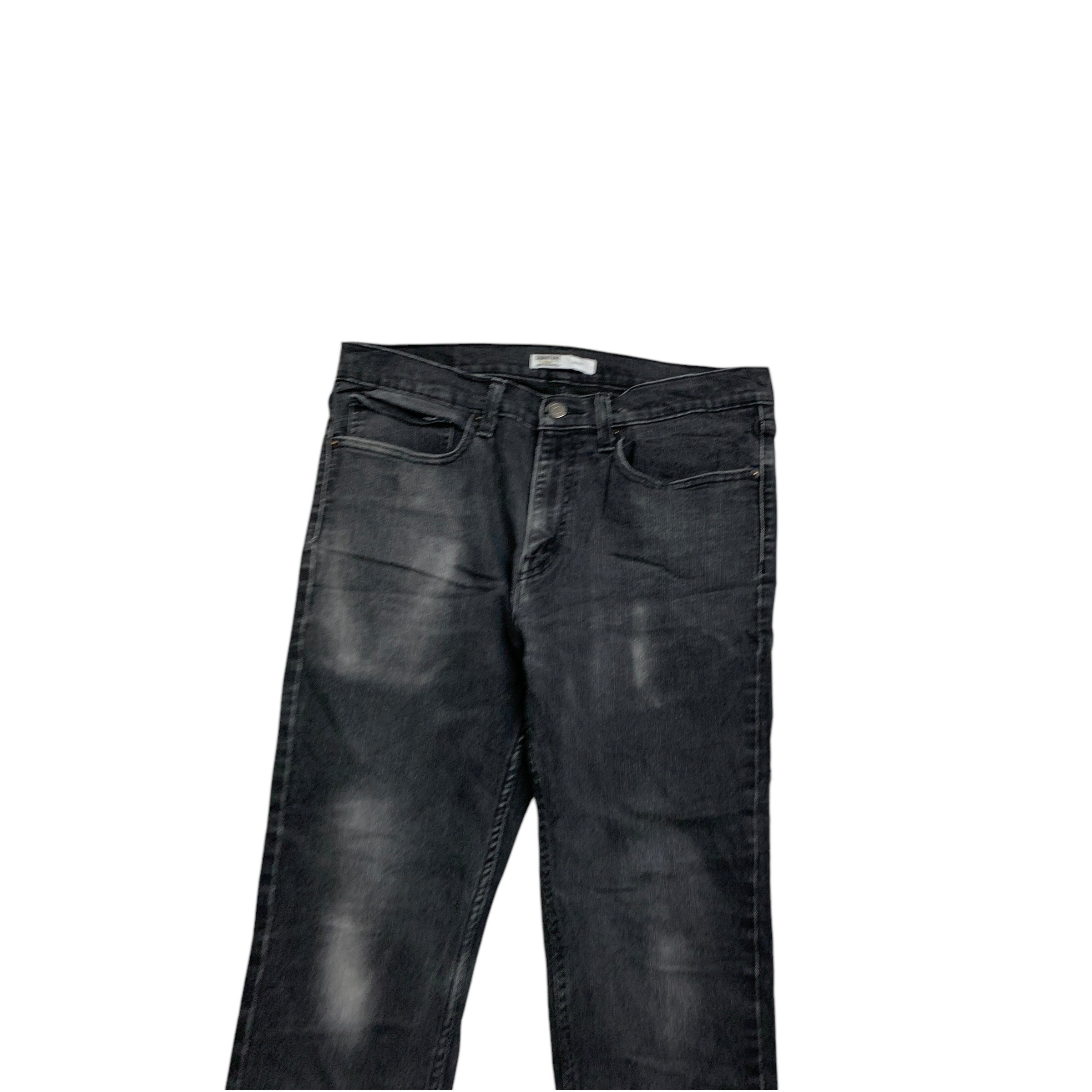 Levis Signature Jeans W34 L30 Mens Grey Skinny Fit Stretch Denim
