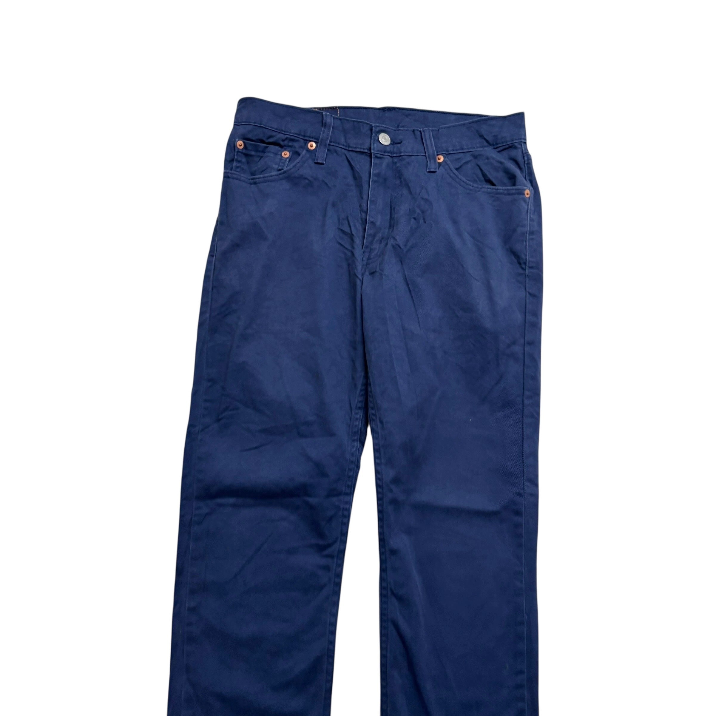 Levis 511 Trousers W30 L30 Mens Navy Blue Slim Fit Stretch Pants (E)