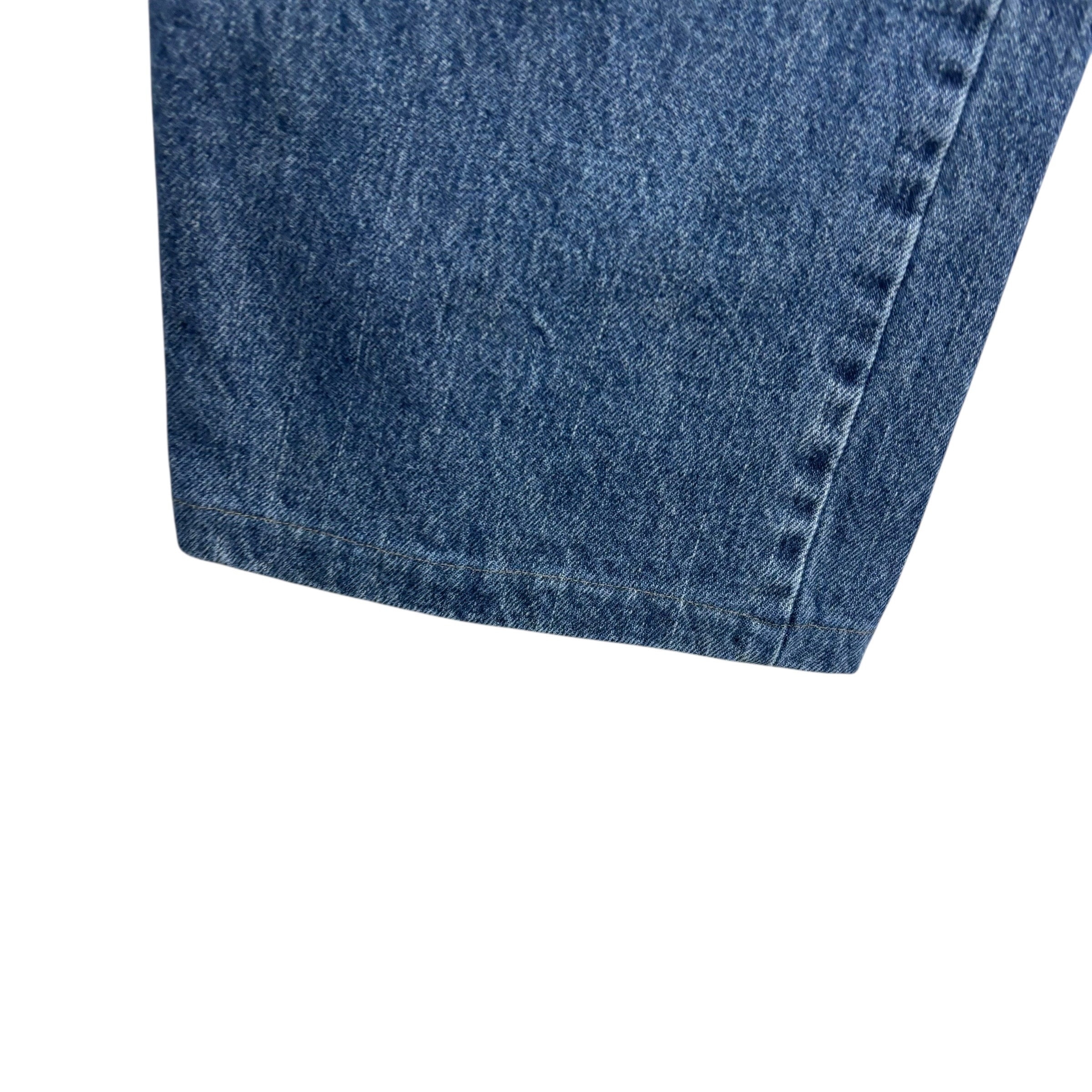 Wrangler Jeans W44 L29 Mens Mid Blue Relaxed Straight Fit Denim