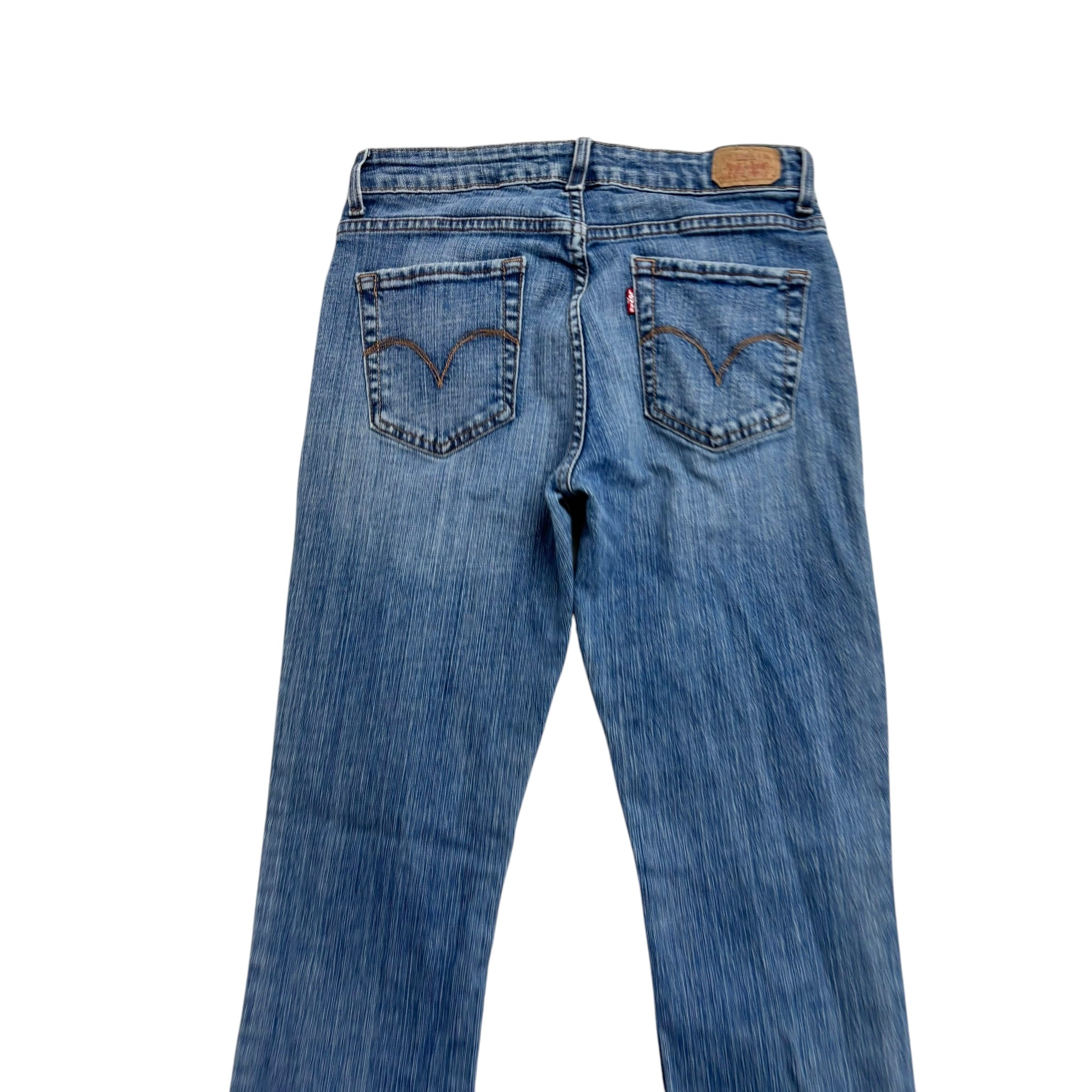 Levis Skinny Jeans W27 L29 Womens Mid Rise Mid Blue Vintage Stretch Denim (E)