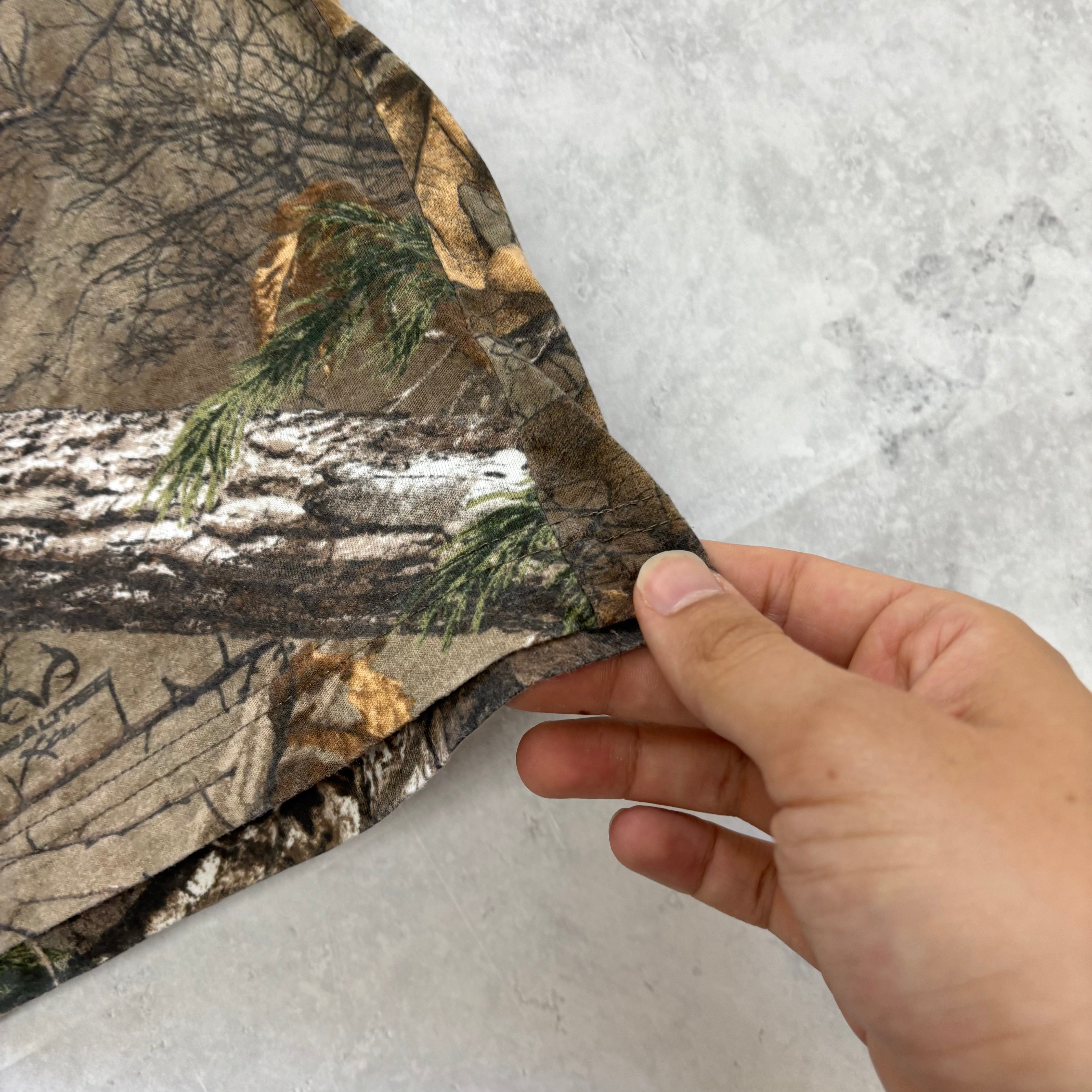 RealTree T Shirt Mens Large Camo Y2K Hunting Short Sleeve (E)