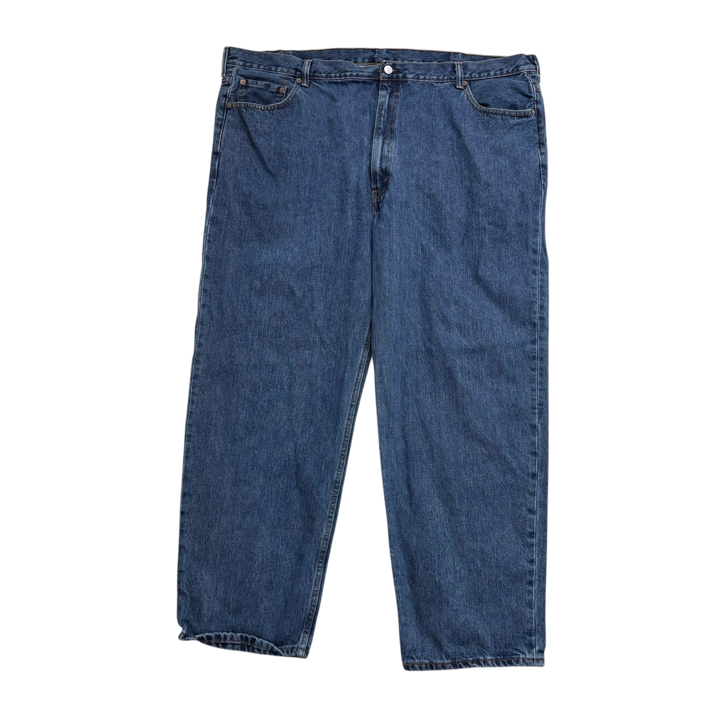 Levis 550 Jeans W50 L32 Mens Mid Blue Baggy Relaxed Straight Fit Denim (E)