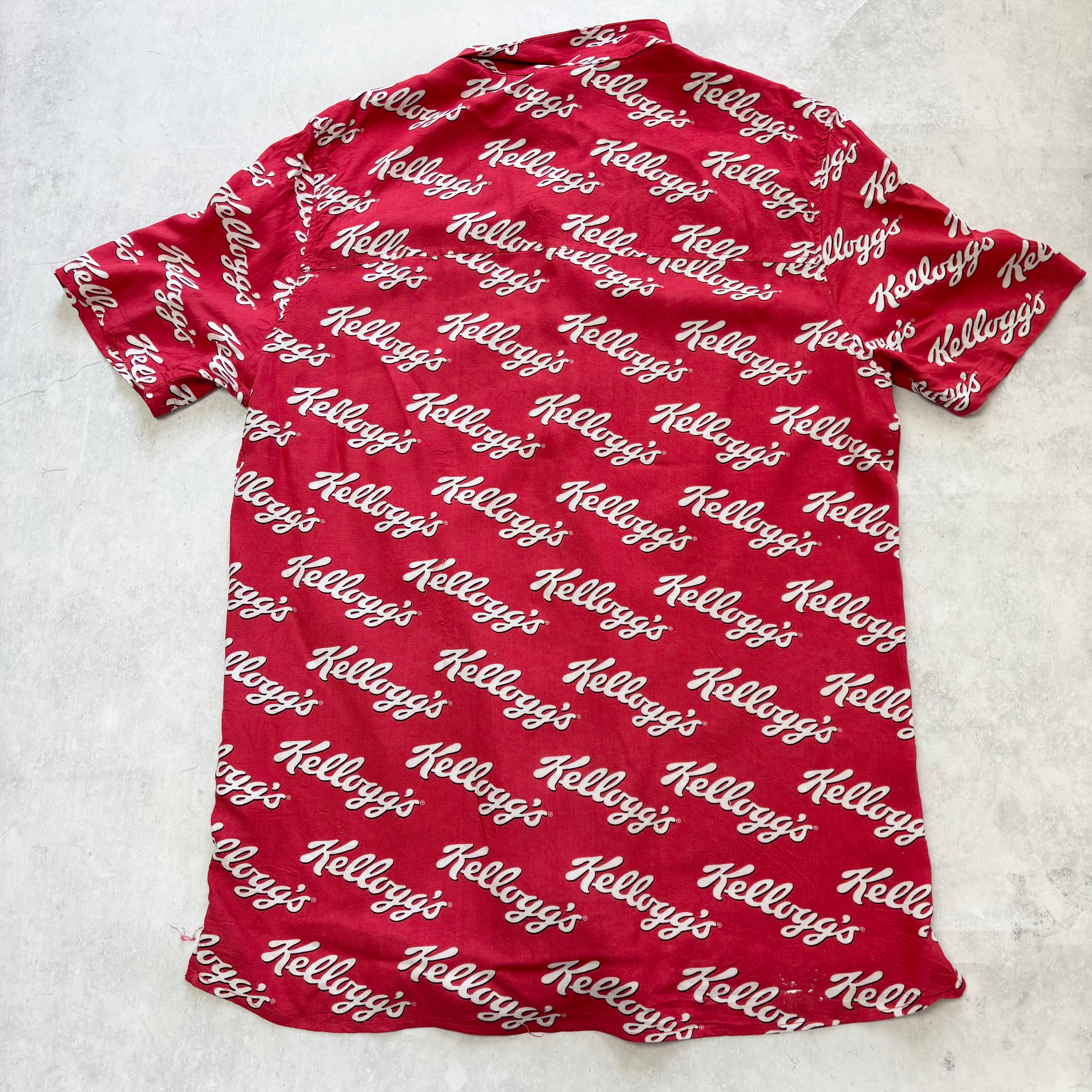 H&M Shirt Mens Large Red Short Sleeve Kelloggs  (E)