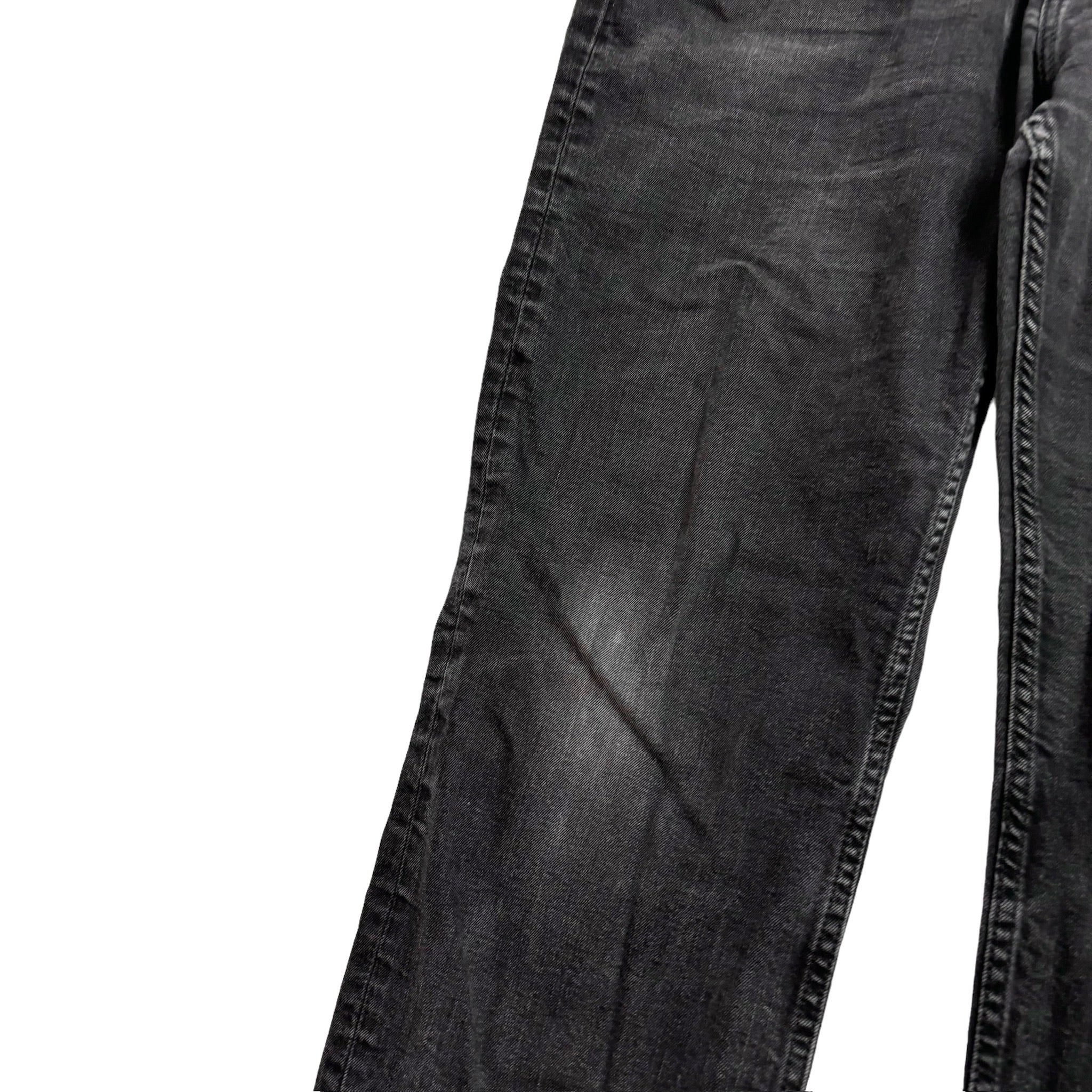 Levis 514 Jeans W38 L30 Mens Black Regular Straight Fit Stretch Denim