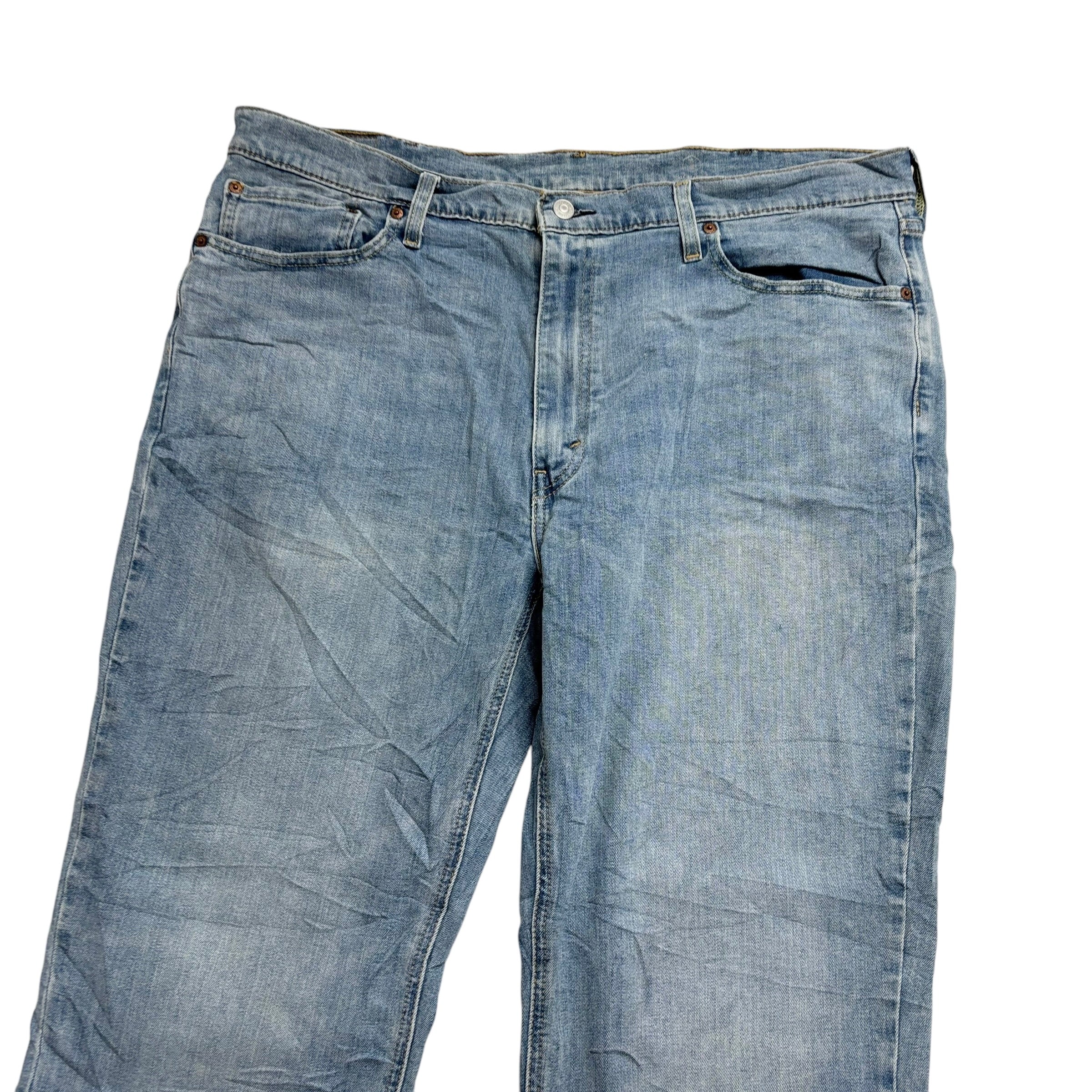 Levis 541 Jeans W40 L30 Mens Light Blue Athletic Tapered Fit Stretch Denim (E)