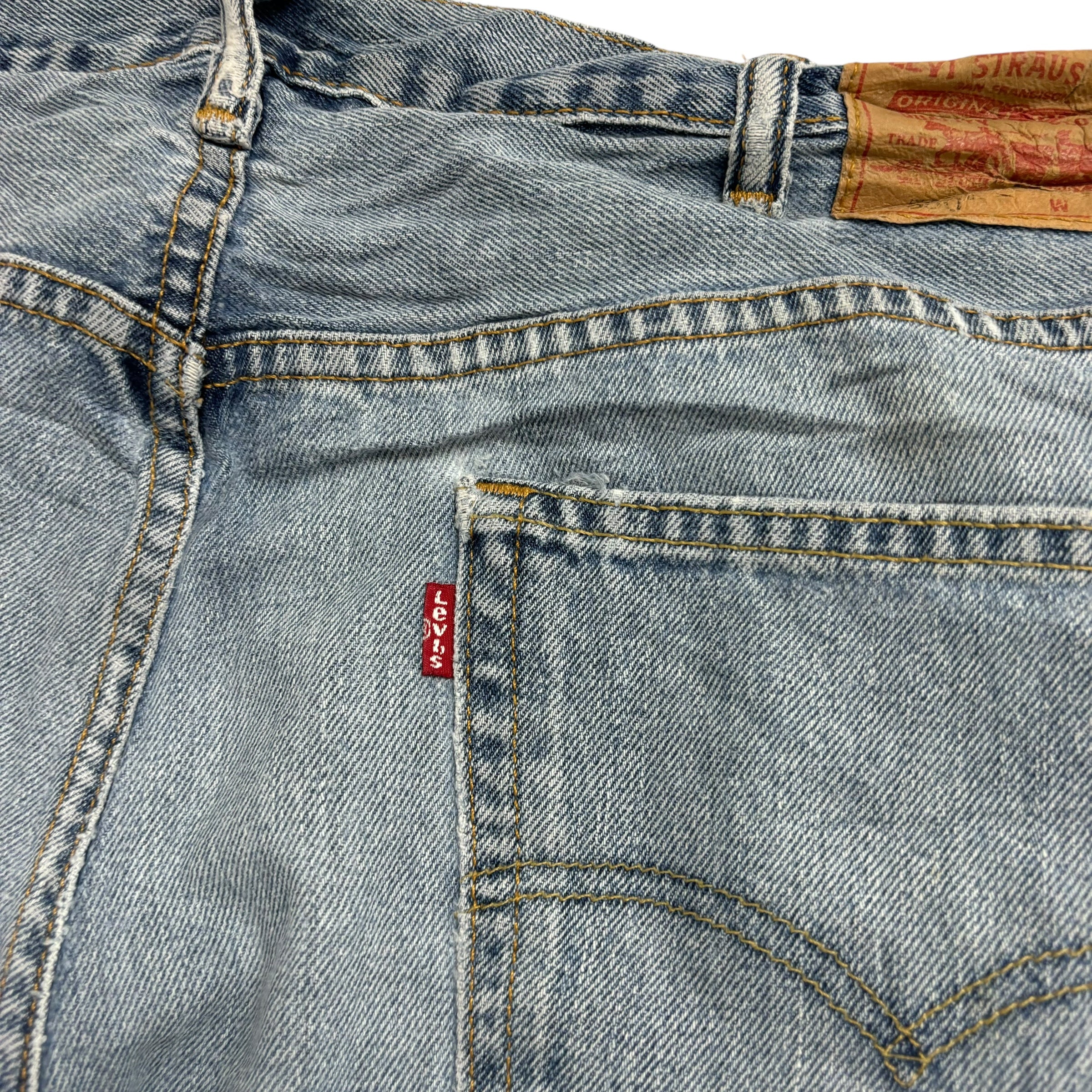 Levis 550 Jeans W40 L36 Mens Light Blue Baggy Relaxed Straight Fit Vintage Denim