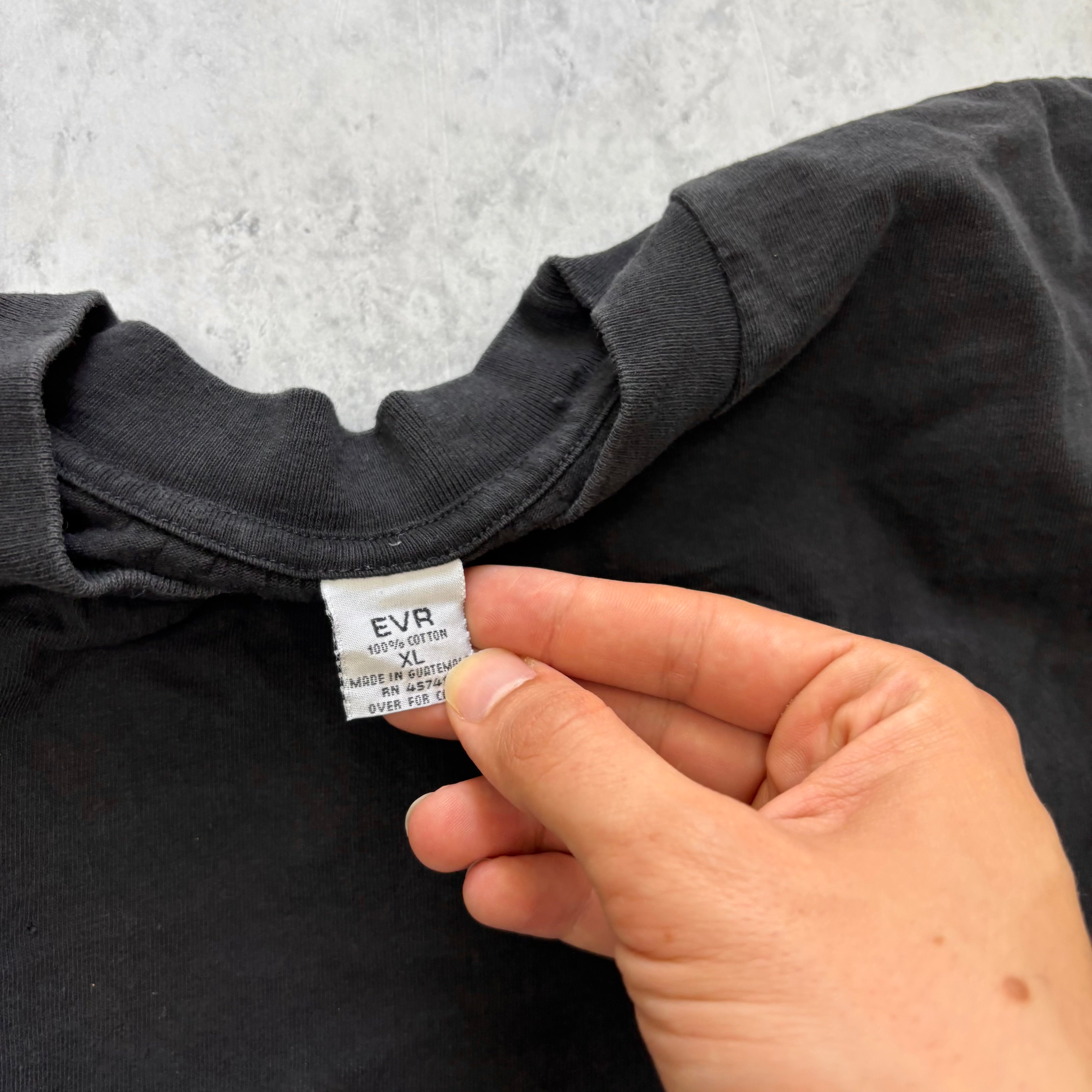 Vintage T Shirt Mens Large Black Single Stitch Graphic Print 90s Tourist