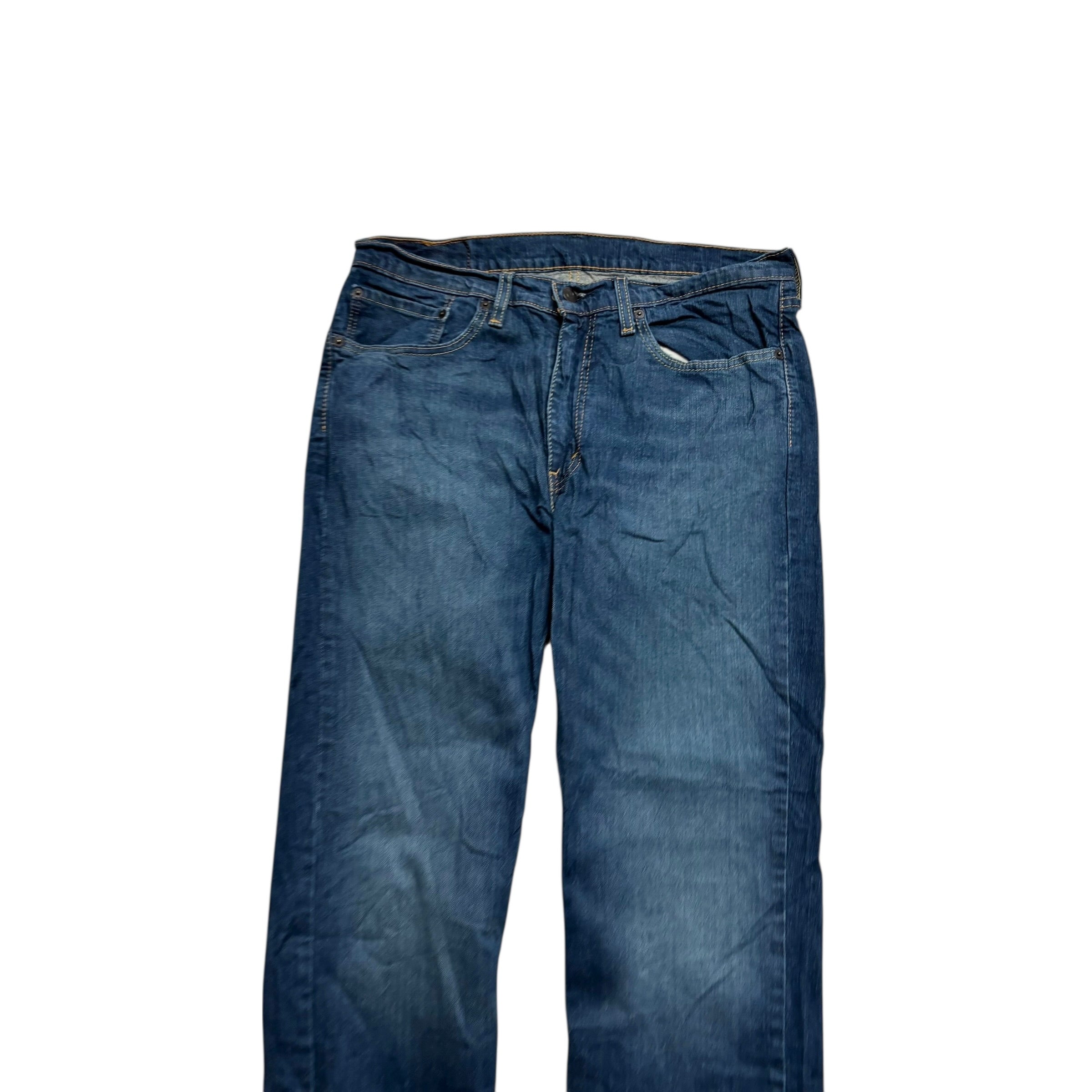 Levis 514 Jeans W34 L29 Mens Dark Blue Regular Straight Fit Stretch Denim