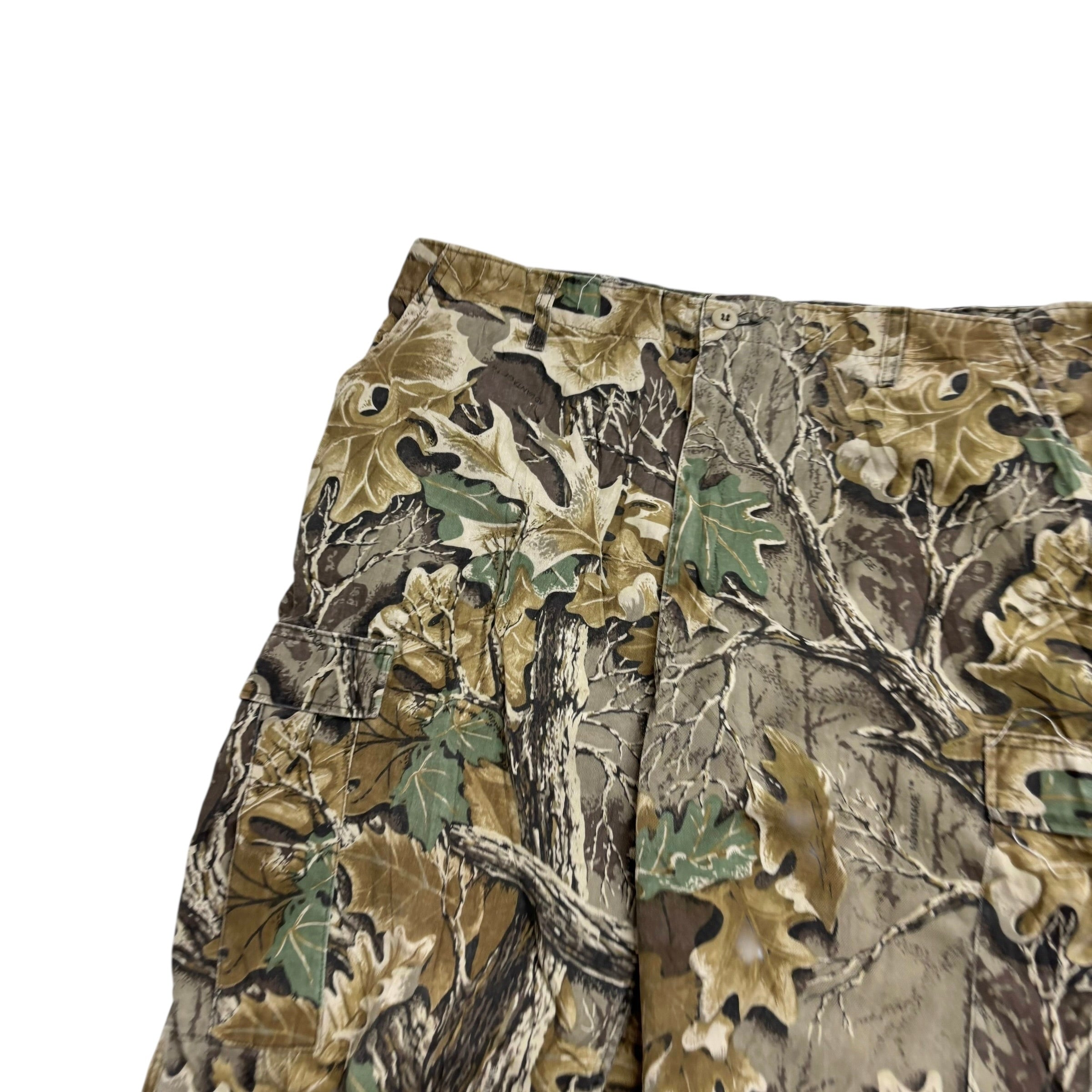 Vintage Realtree Trousers W40 L32 Mens Cargo Camo Baggy Relaxed Fit Pants (E)
