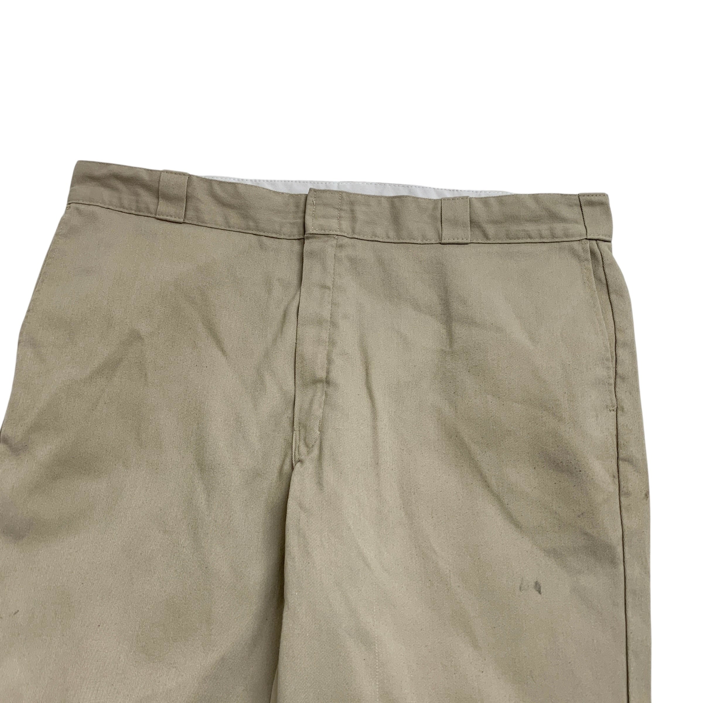 Dickies 874 Trousers W44 L32 Mens Beige Pants Original Straight Fit Workwear