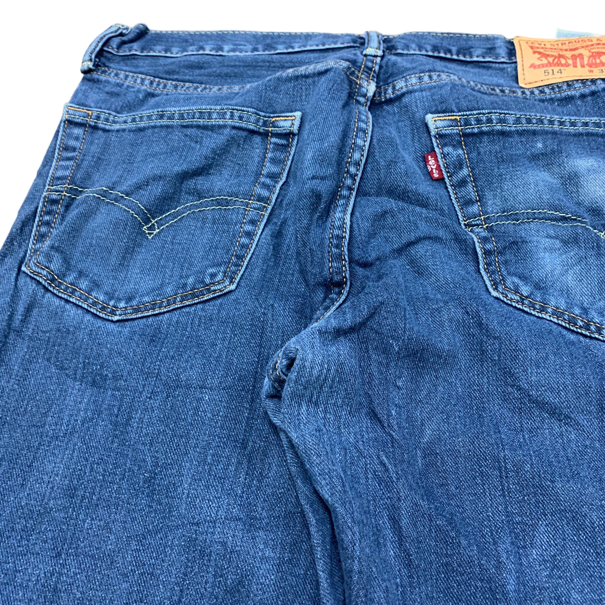 Levis 514 Jeans W32 L34 Mens Blue Straight Fit Denim