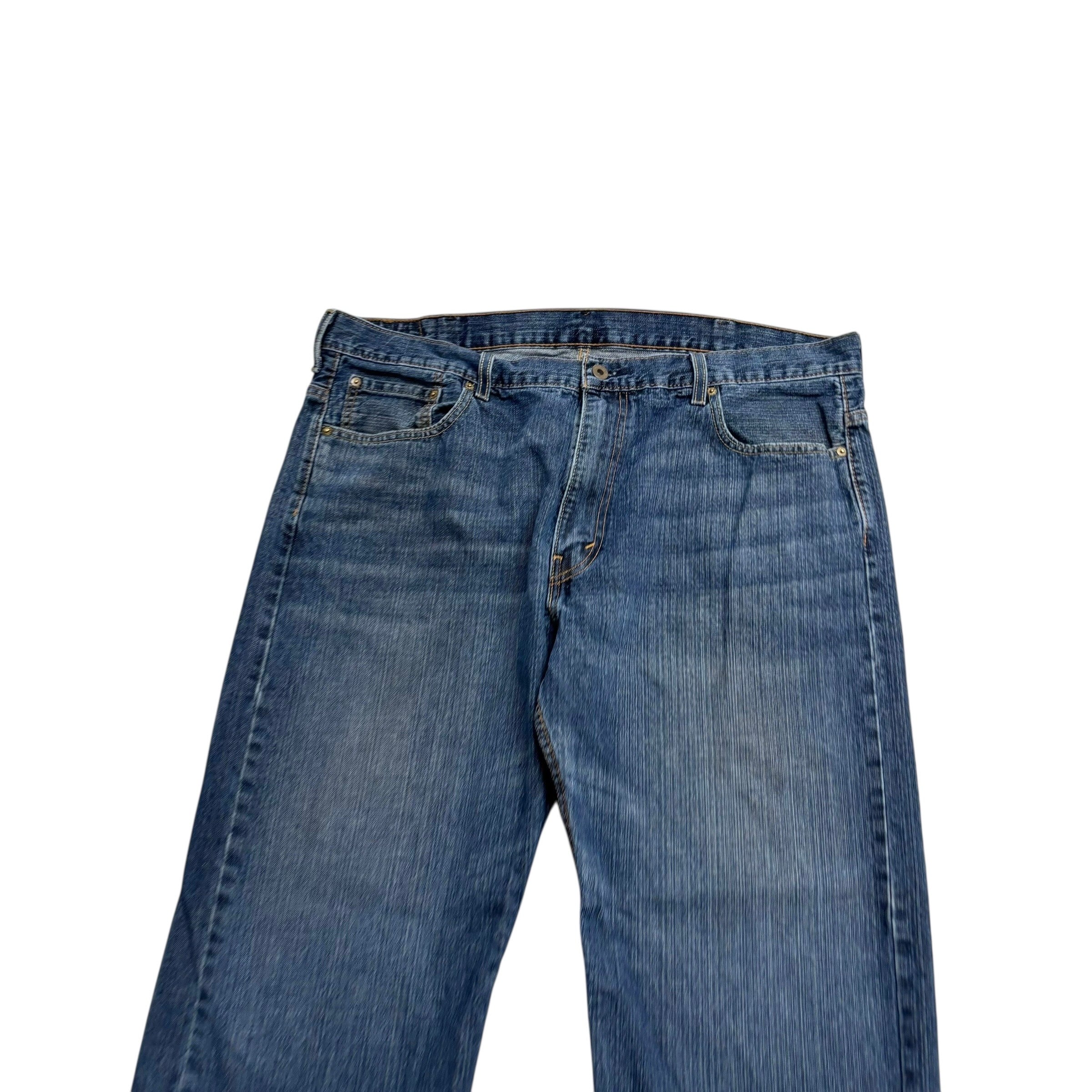 Levis 569 Jeans W40 L29 Mens Mid Blue Baggy Relaxed Straight Fit Denim