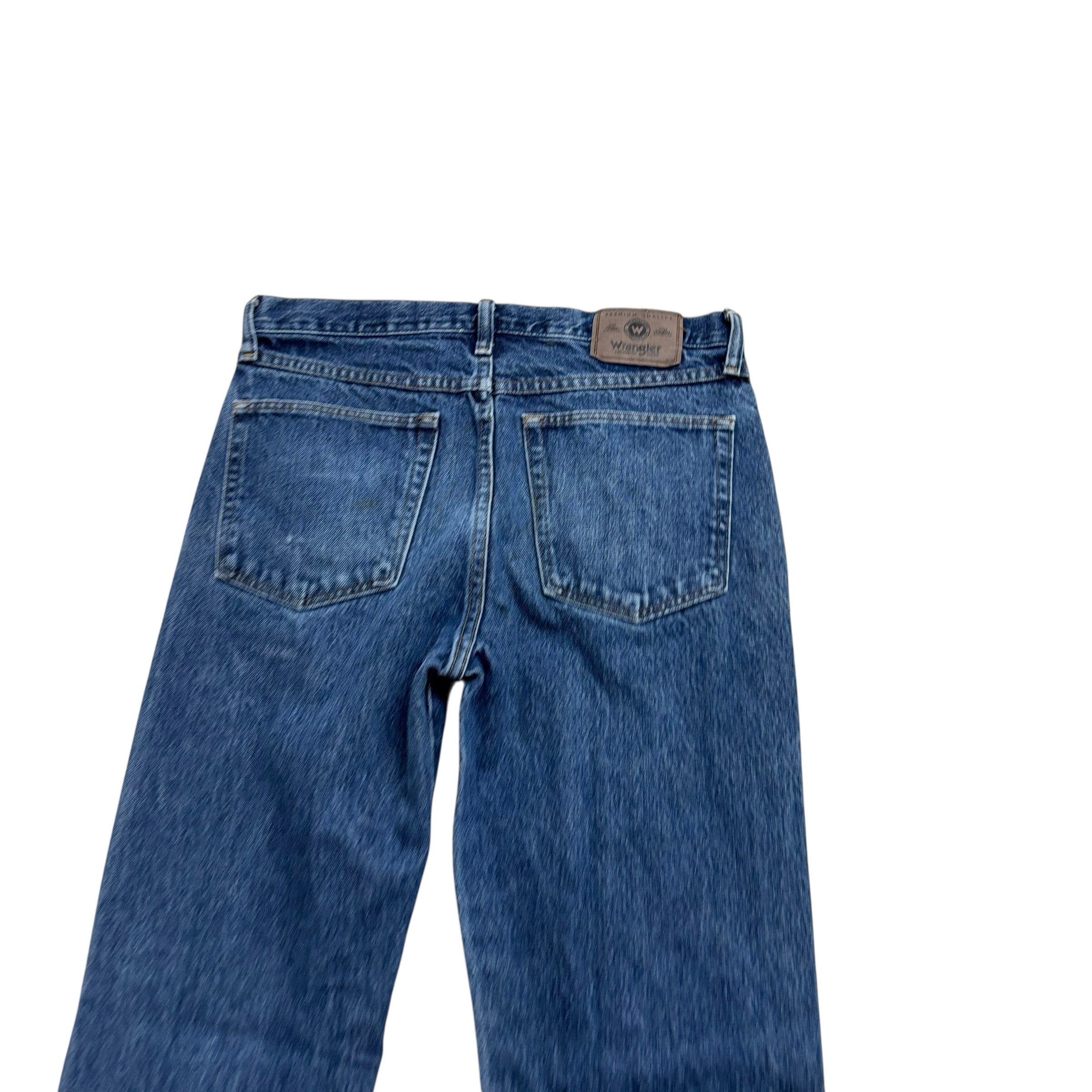 Wrangler Jeans W32 L32 Mens Mid Blue Regular Straight Fit Vintage Denim