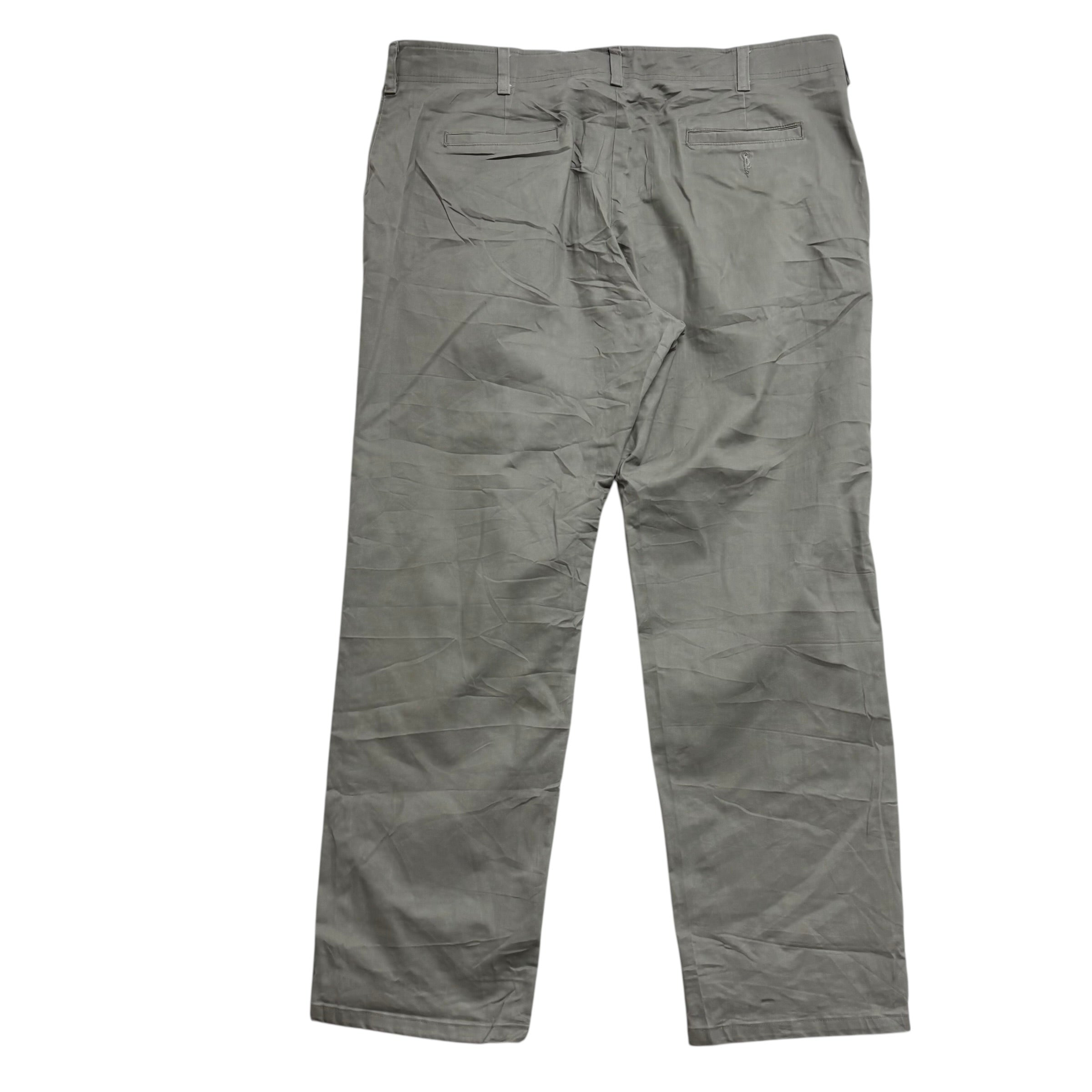 Lee Trousers W40 L31 Mens Green Regular Straight Fit Stretch Pants