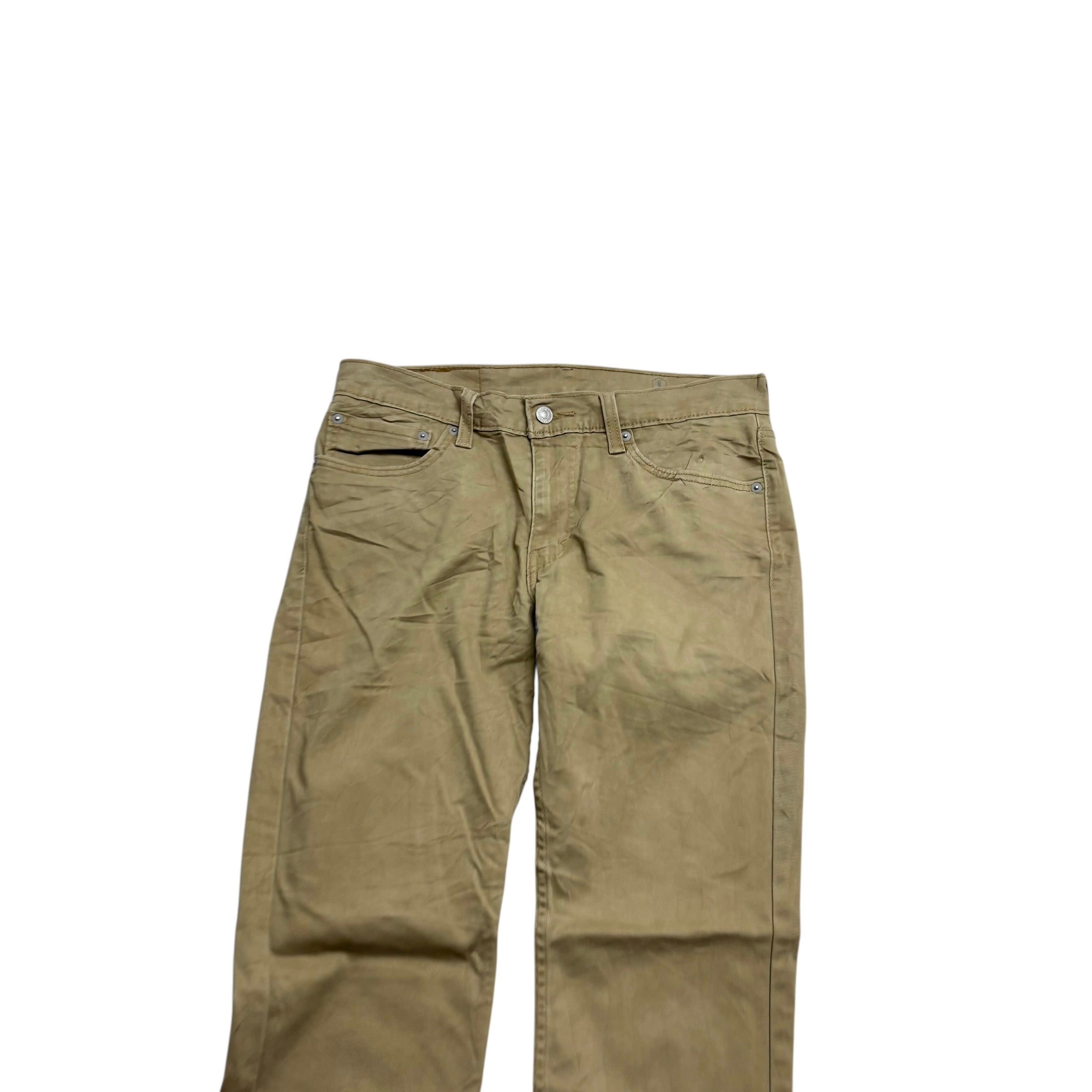 Levis 511 Trousers W31 L29 Mens Beige Slim Fit Stretch Pants