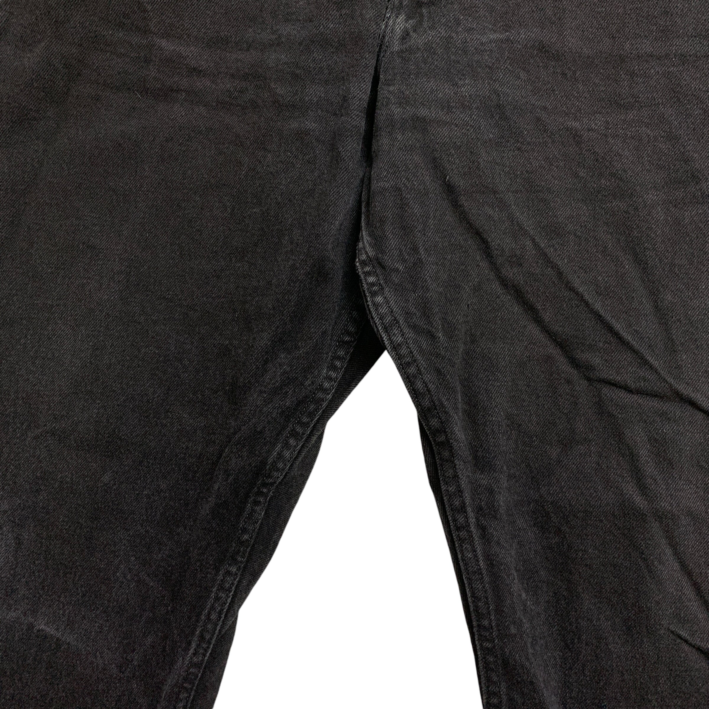 Wrangler Jeans W42 L32 Mens Black Baggy Relaxed Straight Fit Denim