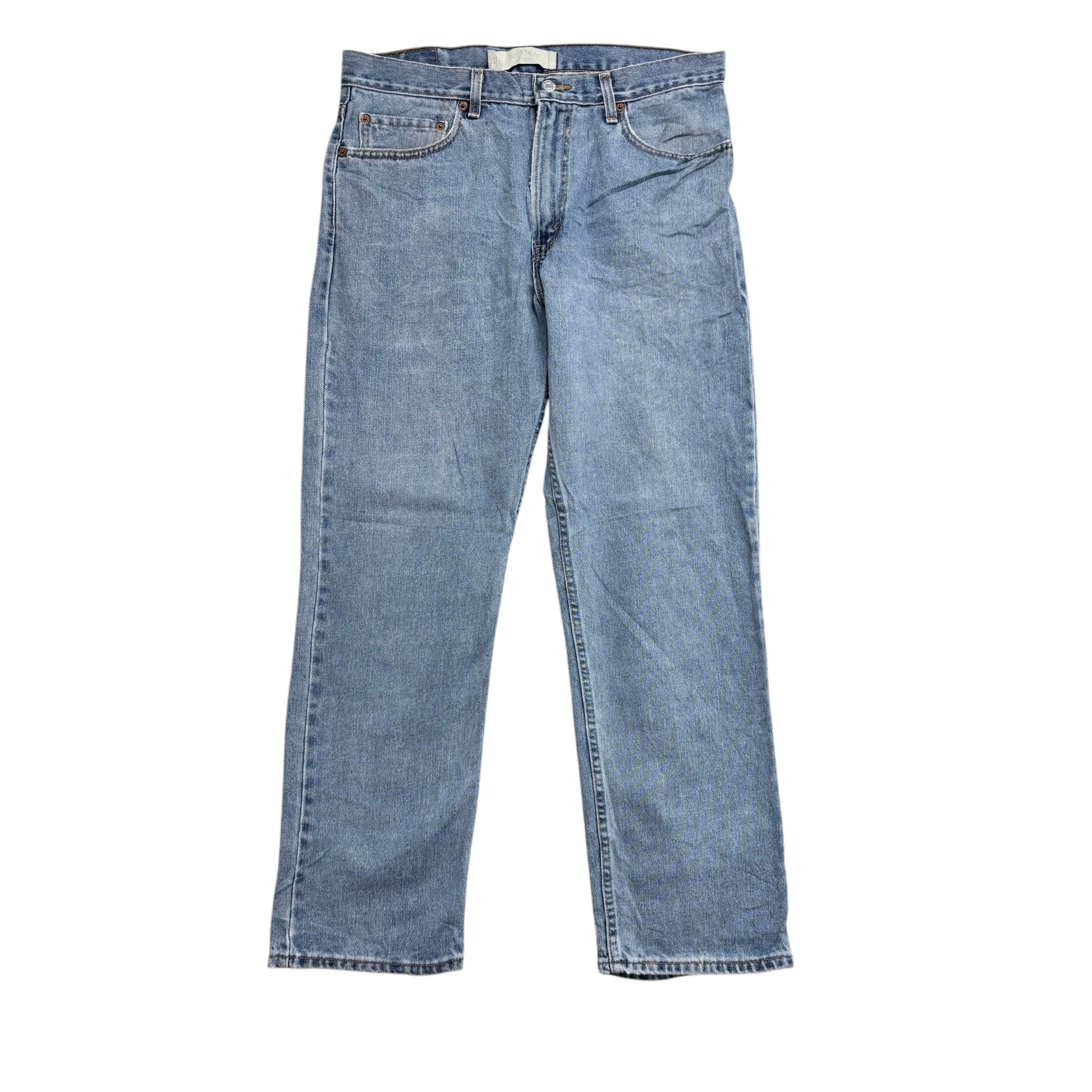 Levis 505 Jeans W34 L30 Mens Light Blue Regular Straight Fit Vintage Denim