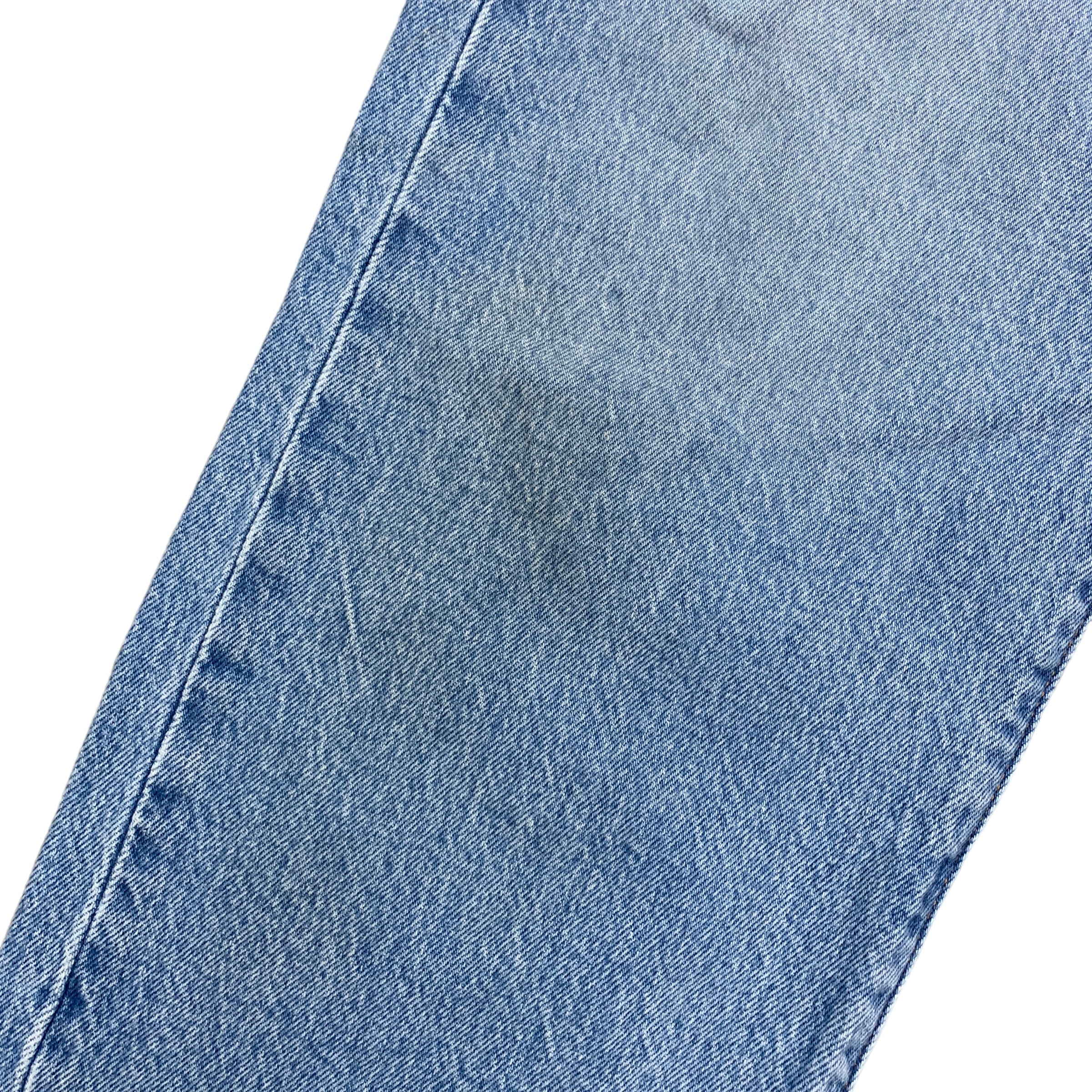 Levis Wedgie Jeans Womens W32 L28 Distressed Blue Premium Big E Denim